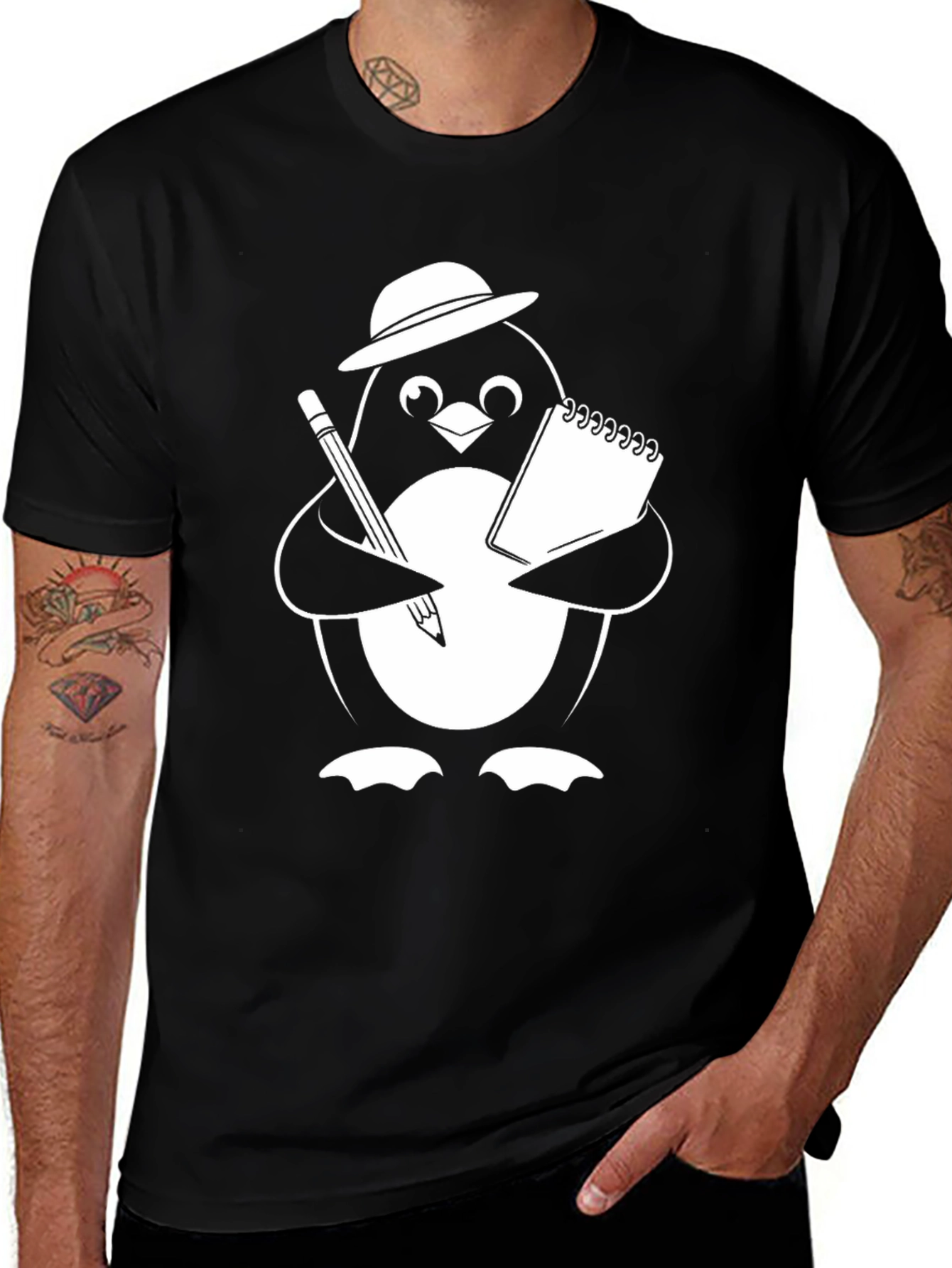 Variant 4 of Penguin Artist Graphic T-Shirt