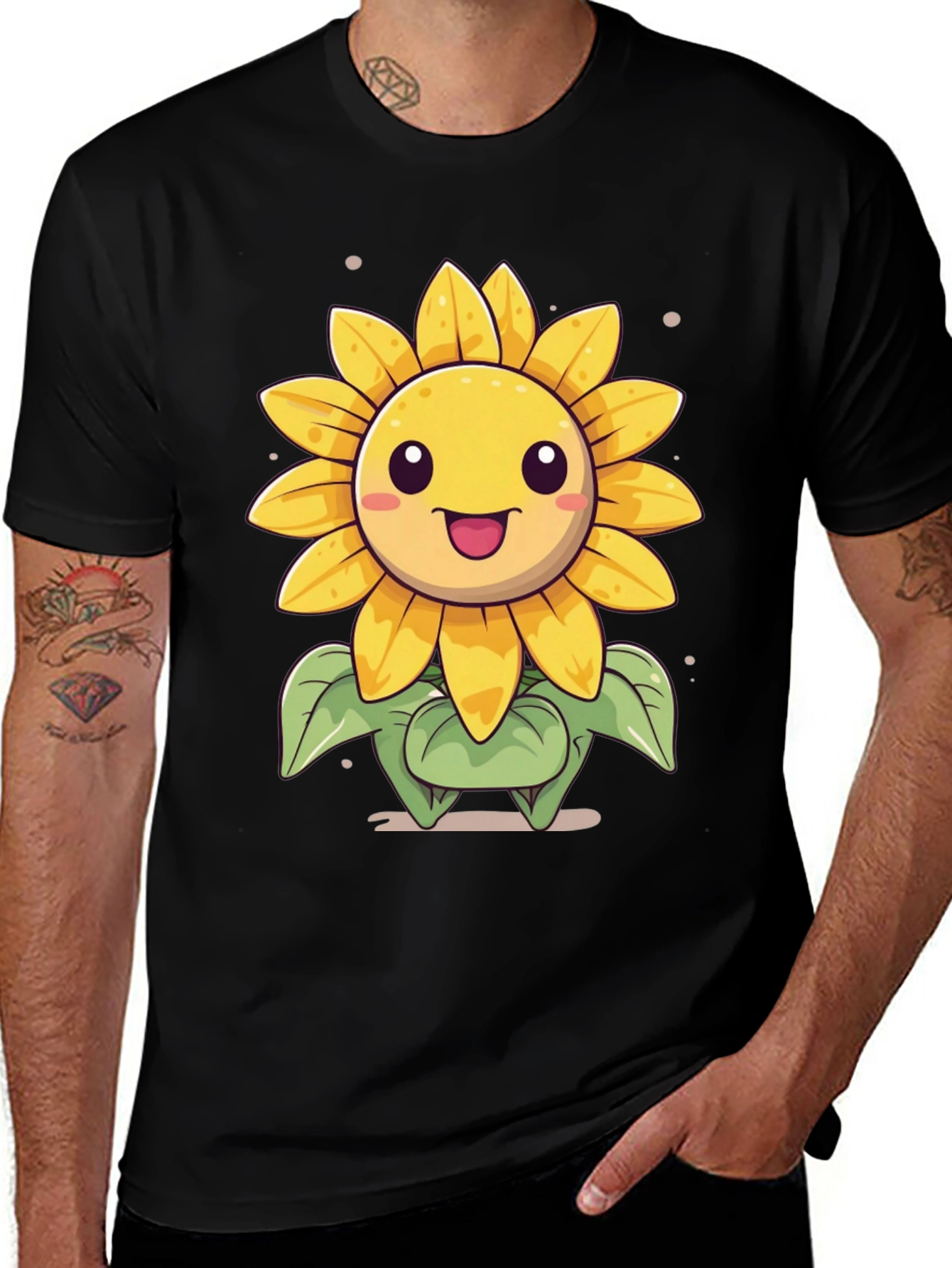 Variant 27 of Cute Sunflower Graphic T-Shirt