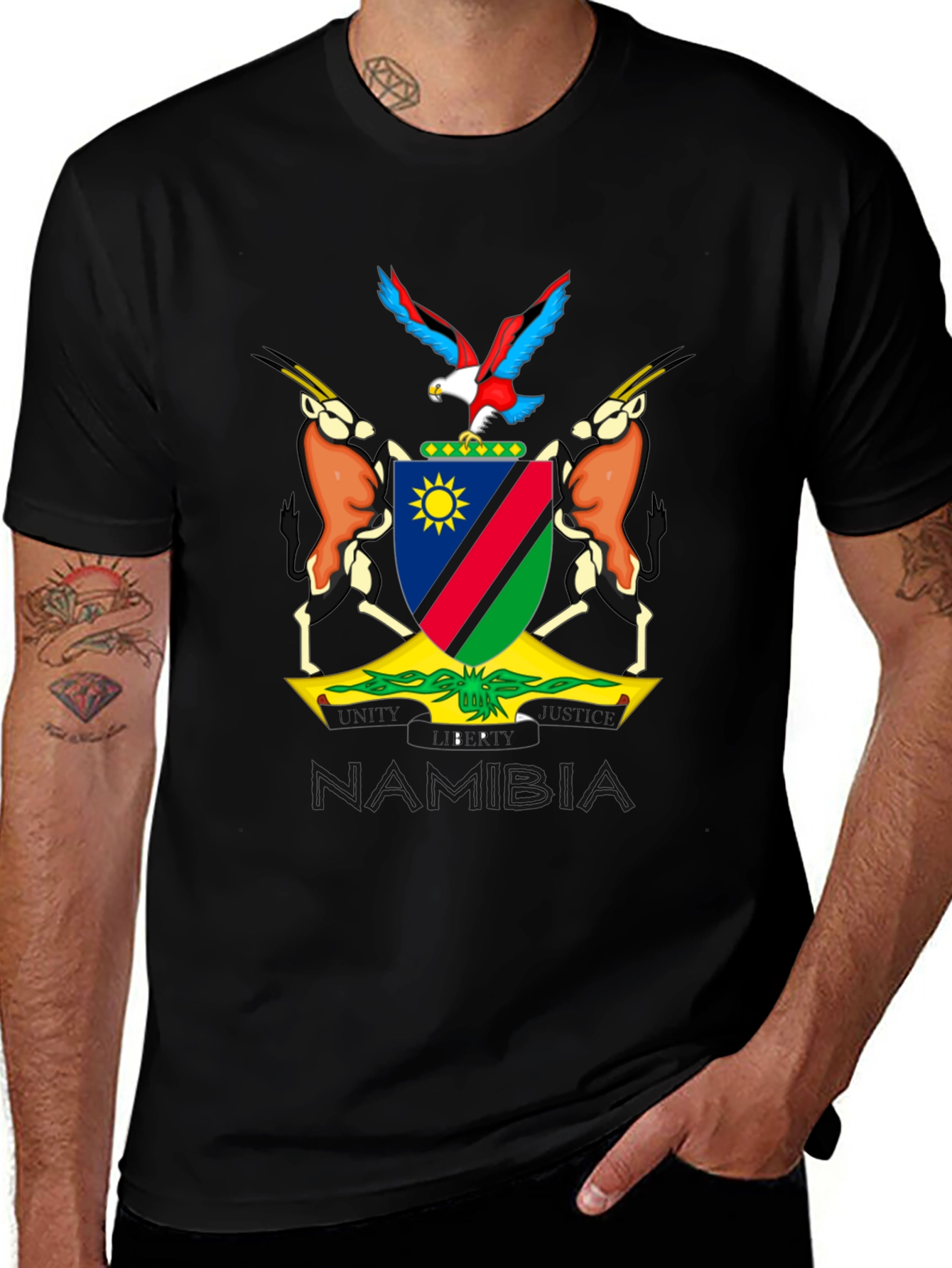 Namibia Coat of Arms Graphic T-Shirt
