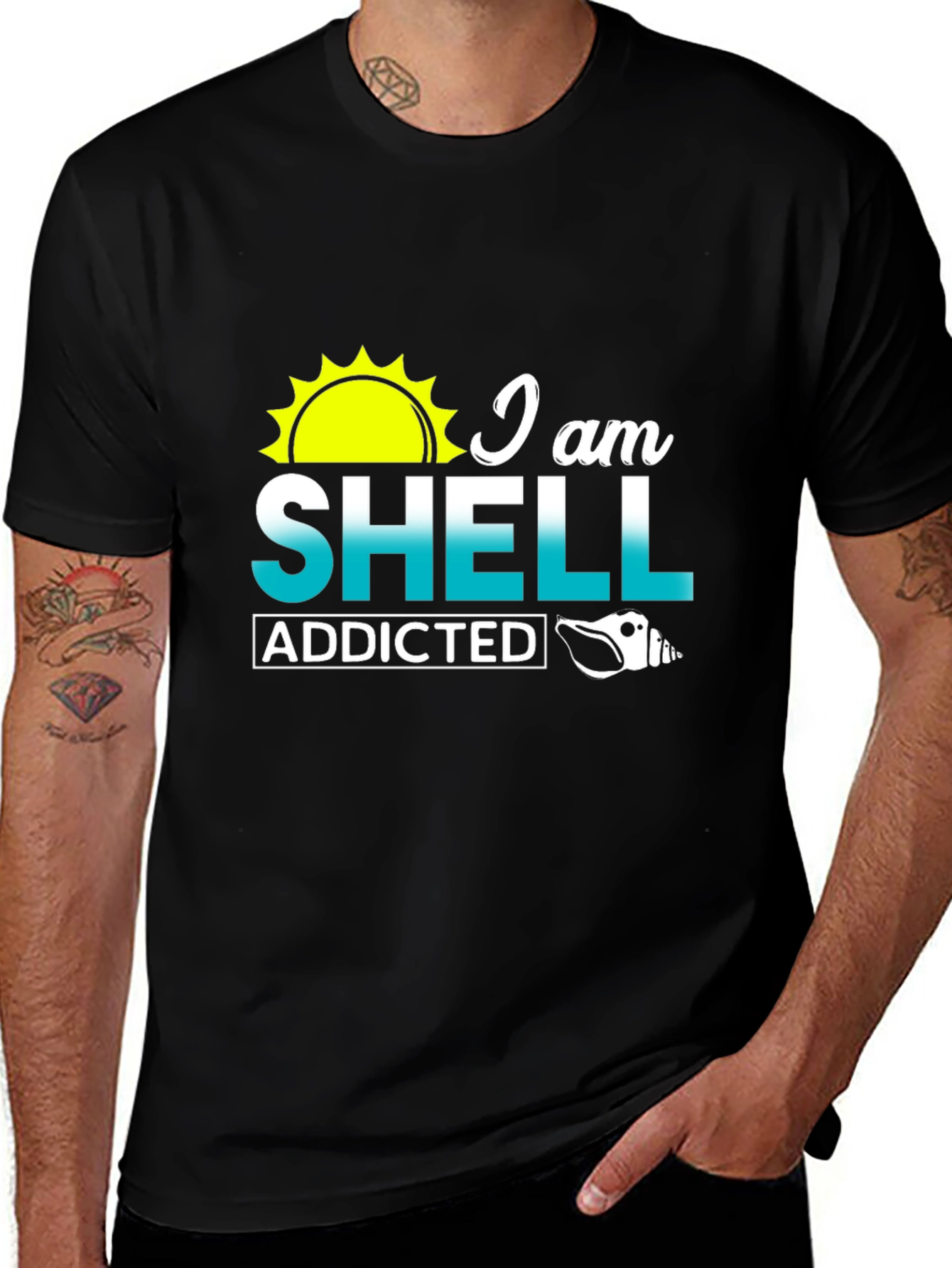 Variant 9 of I Am Shell Addicted Graphic Tee