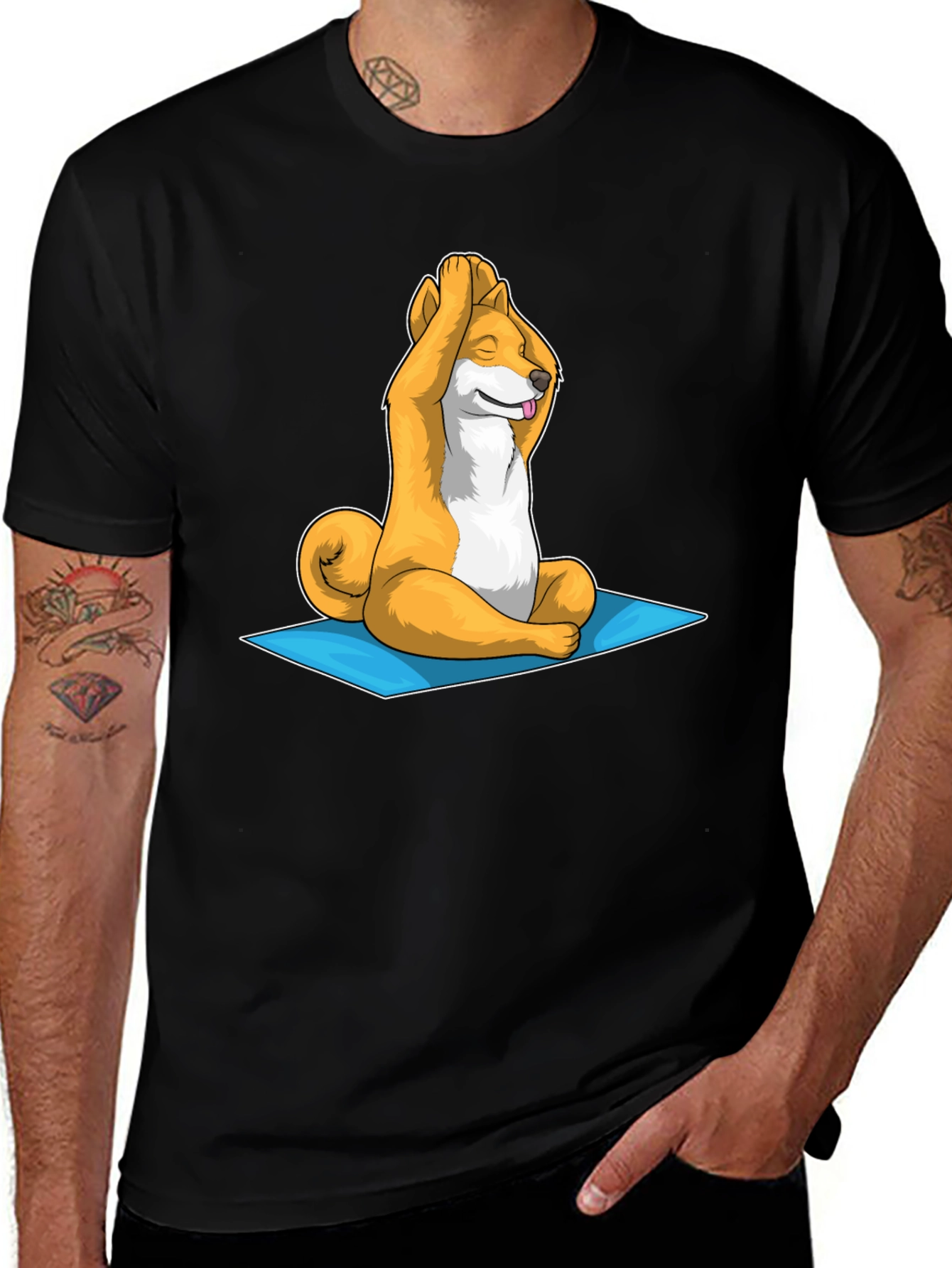 Variant 21 of Yoga Shiba Inu Graphic T-Shirt