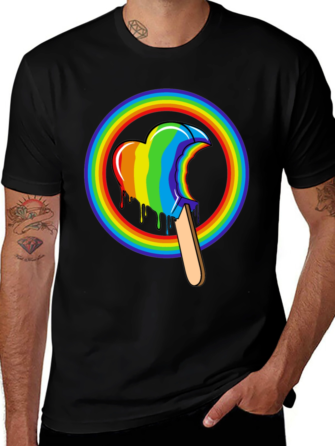 Variant 8 of Rainbow Popsicle T-Shirt - Pride Edition