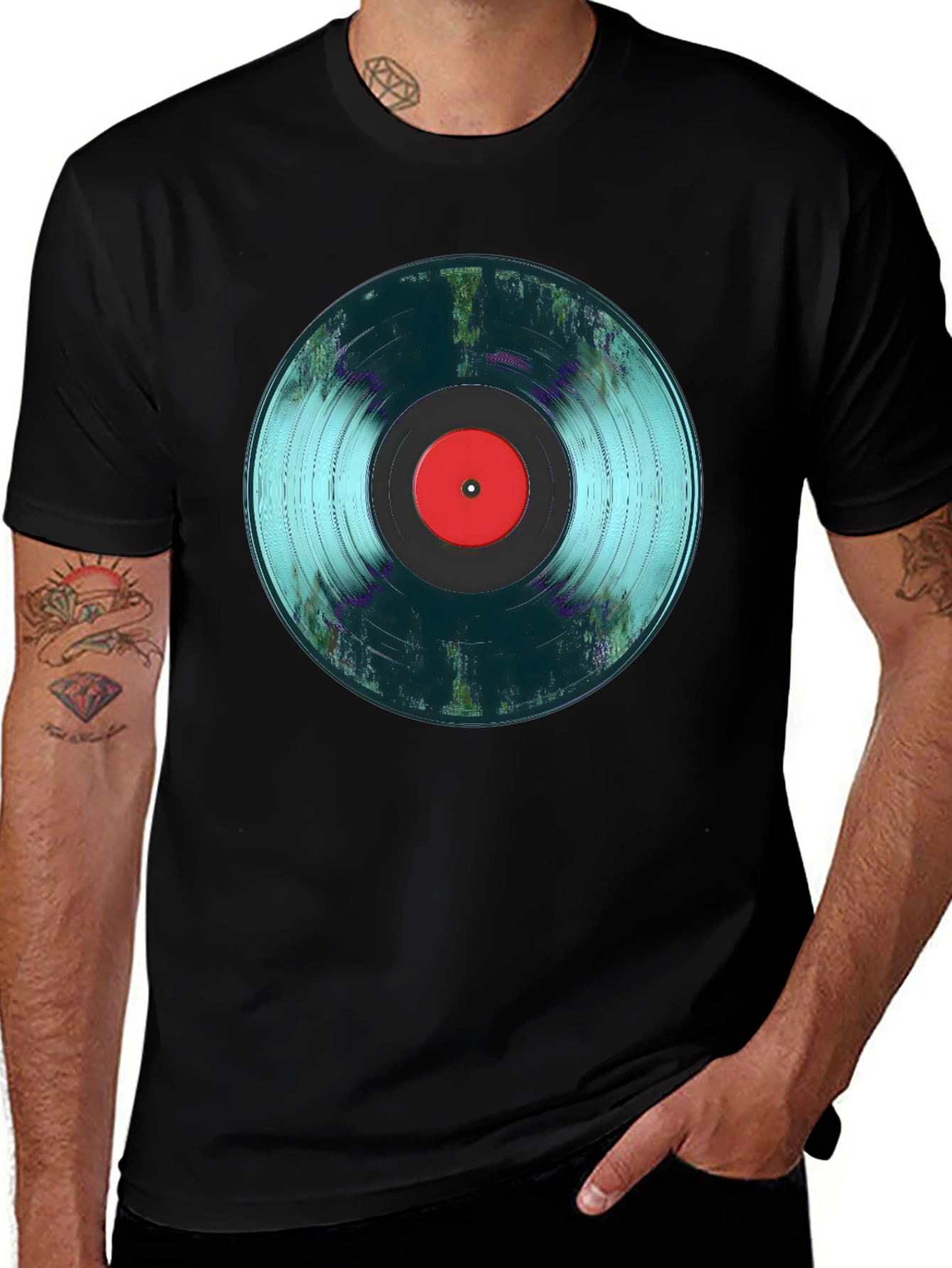 Variant 23 of Vinyl Record Graphic Tee - Retro Music Lover Shirt