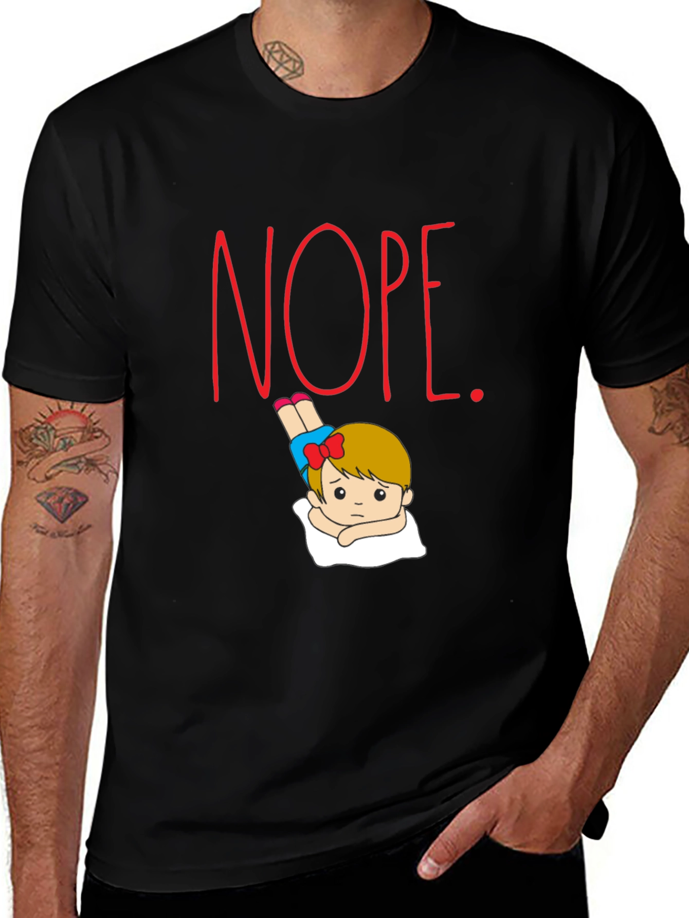 Variant 2 of Nope Lazy Day Graphic T-Shirt