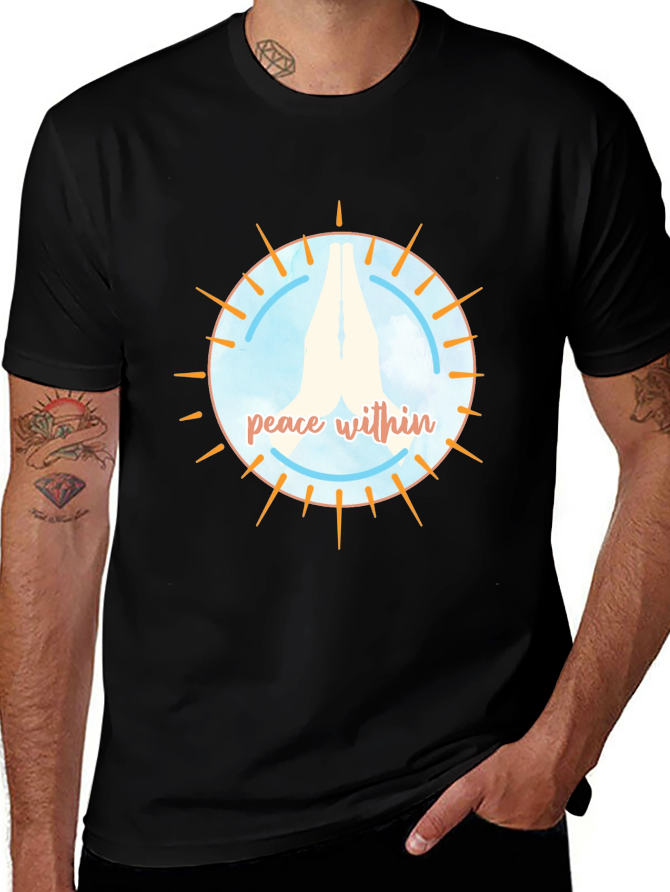 Variant 15 of Peace Within Black T-Shirt