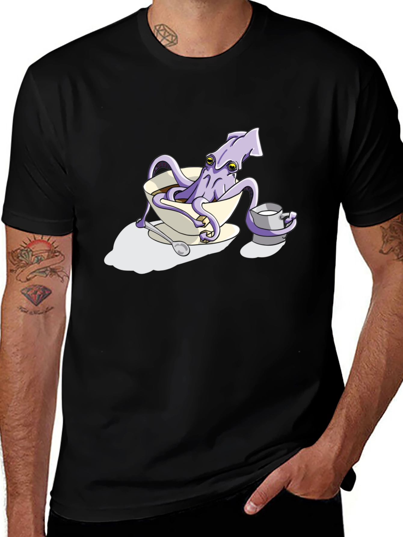 Variant 12 of Squid in a Teacup Graphic Tee