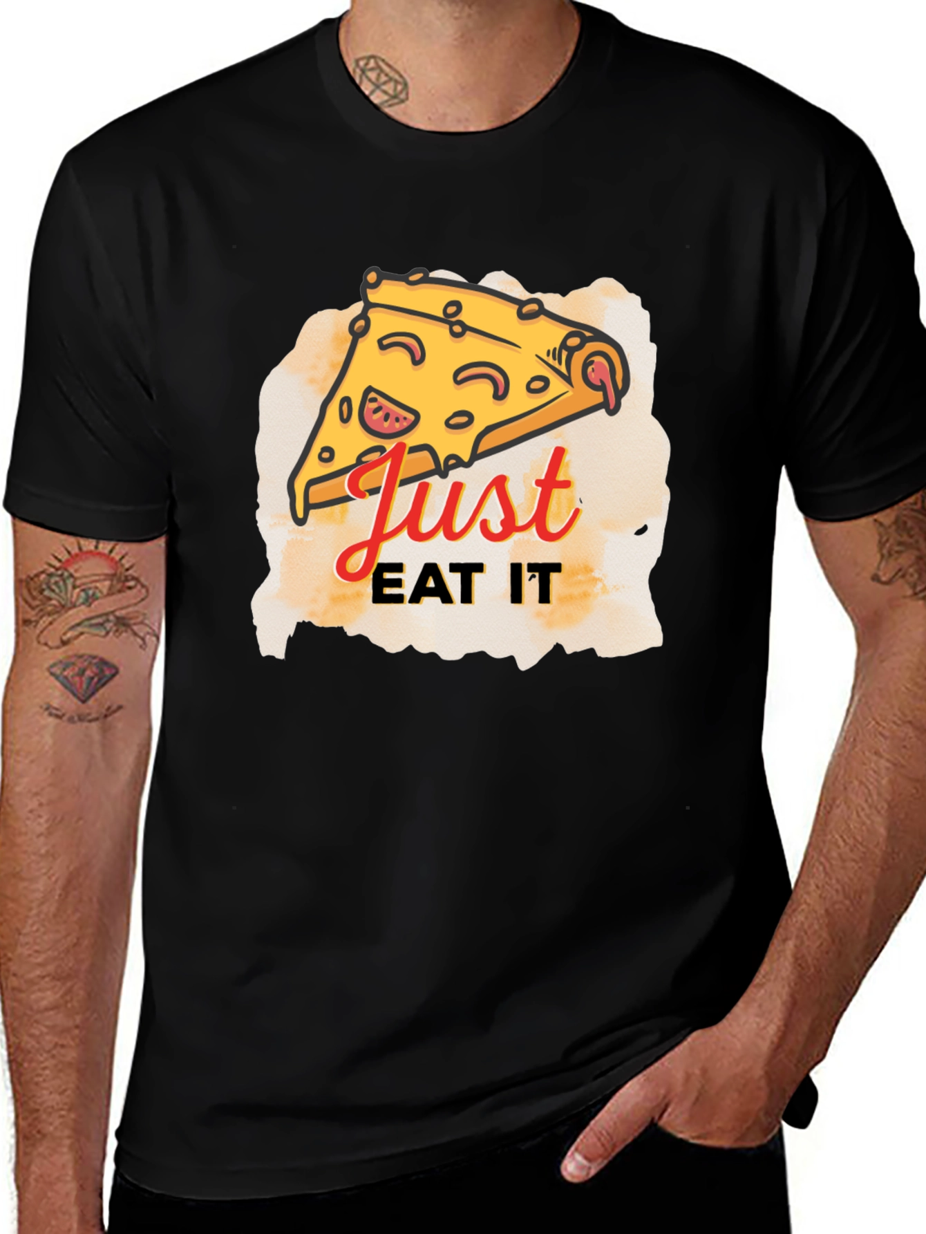 Variant 16 of Just Eat It Pizza Graphic T-Shirt