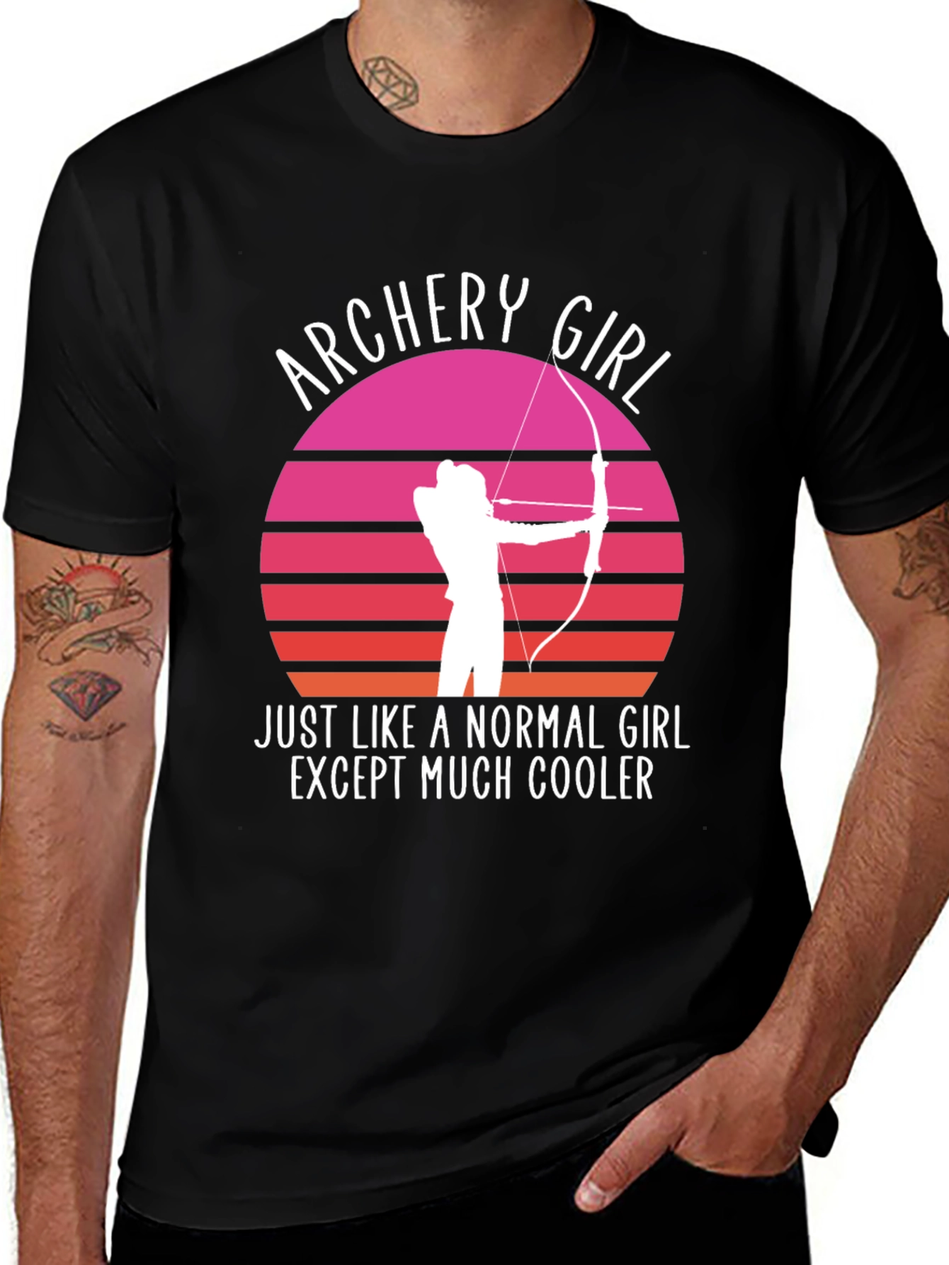 Variant 22 of Archery Girl Graphic Tee - Cool Archer T-Shirt