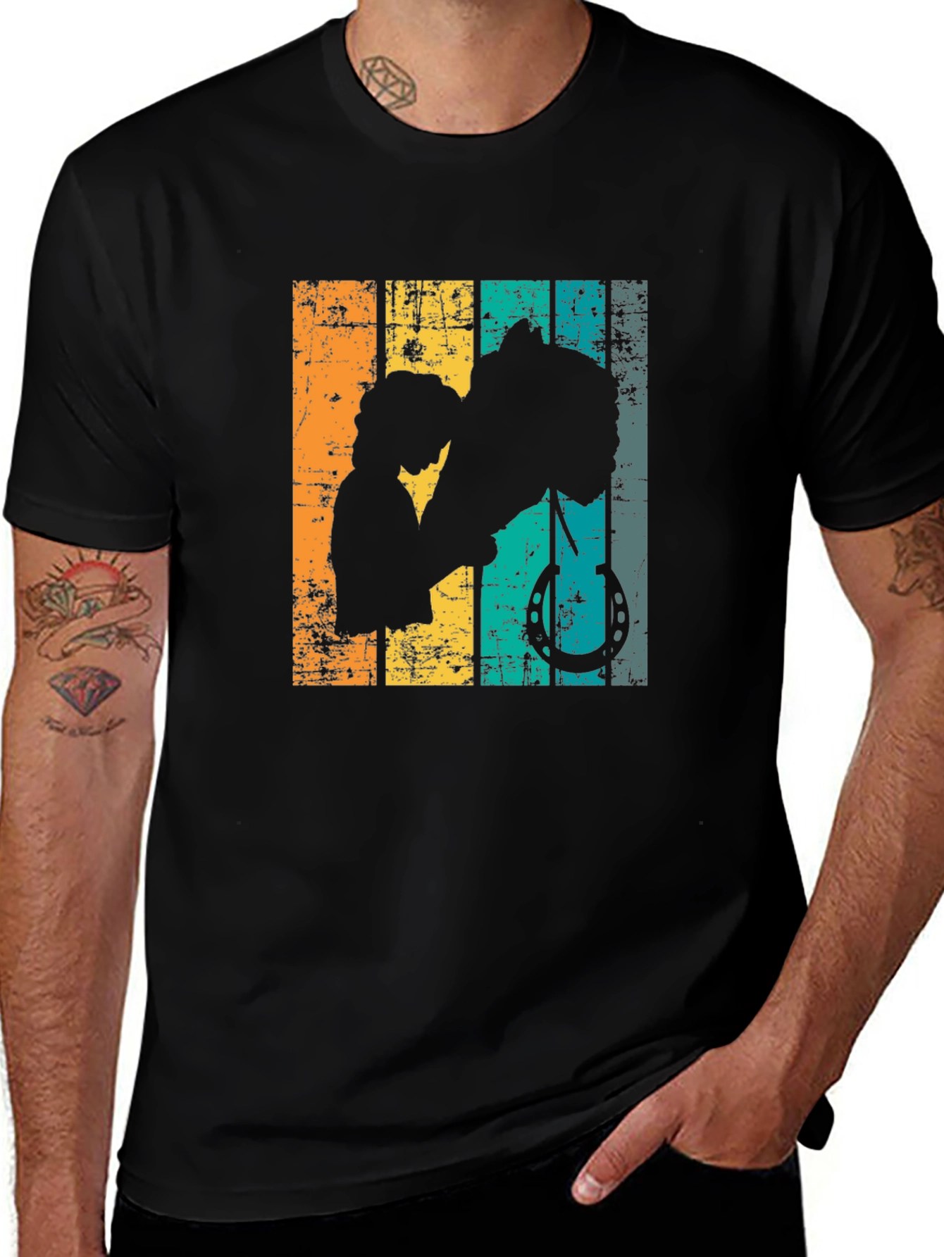 Variant 22 of Equestrian Silhouette Graphic Tee