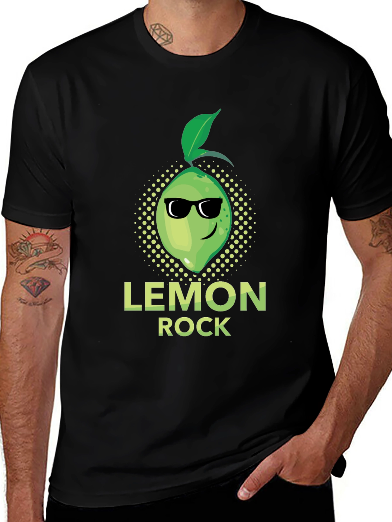 Variant 8 of Lemon Rock Graphic Tee - Cool Fruit Design T-Shirt