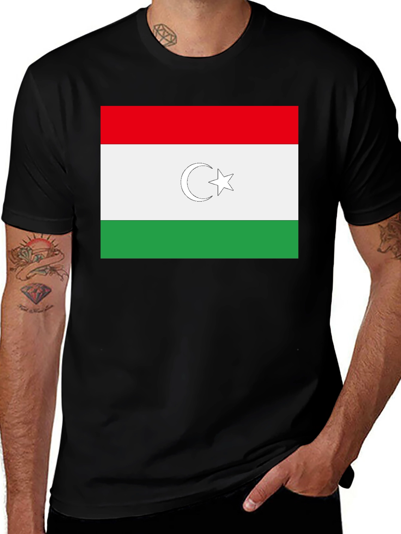 Turkmenistan Flag T-Shirt, Stylish Cotton Tee