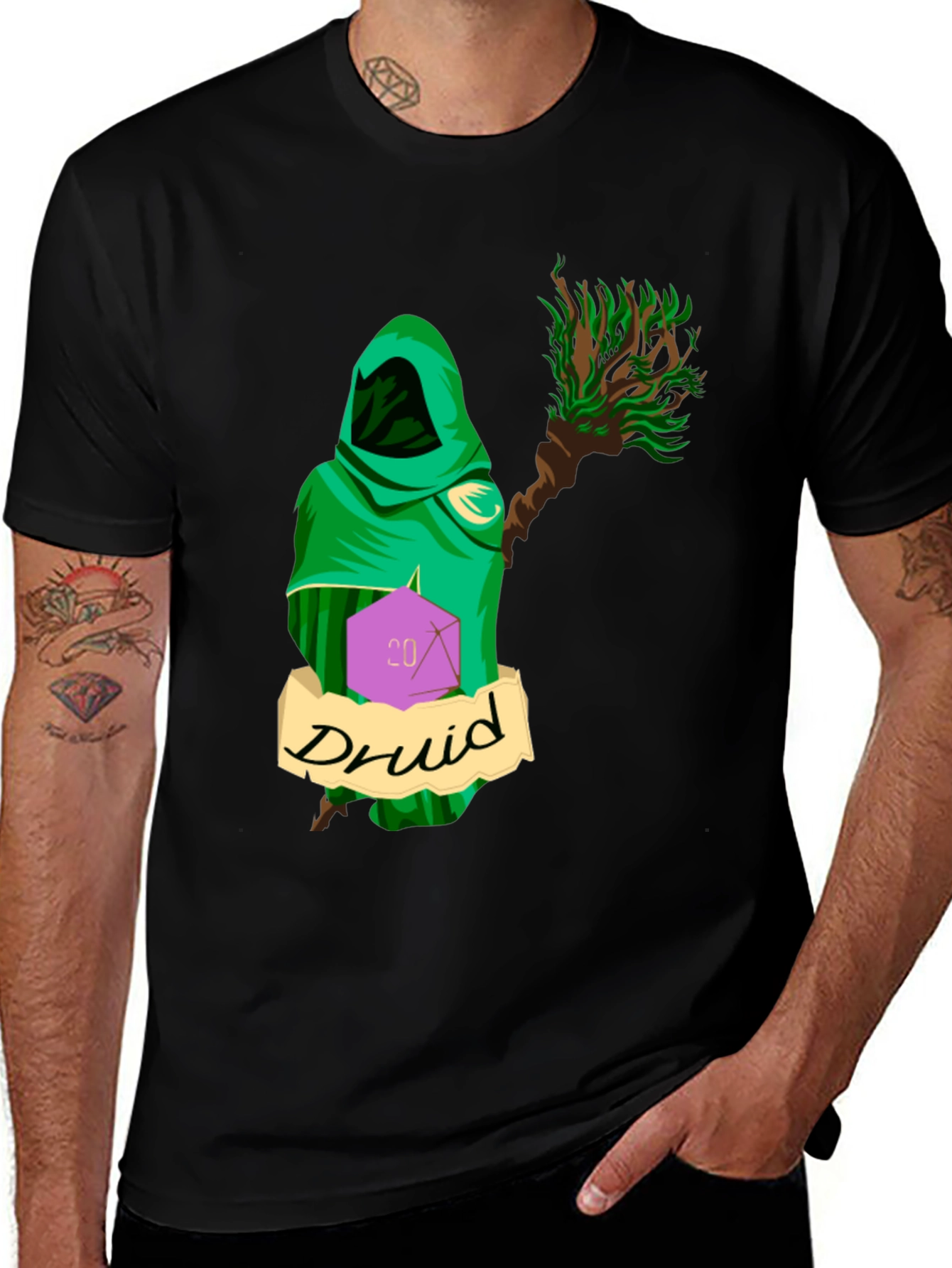 Druid D&D T-Shirt - Role Playing Game Tee