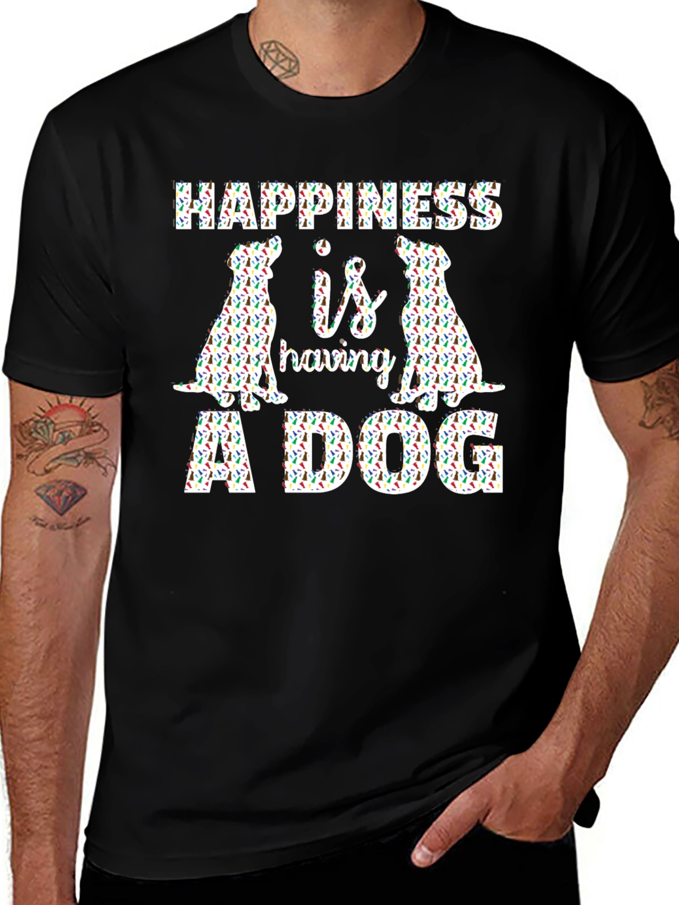 Variant 19 of Happiness is Having A Dog Graphic Tee