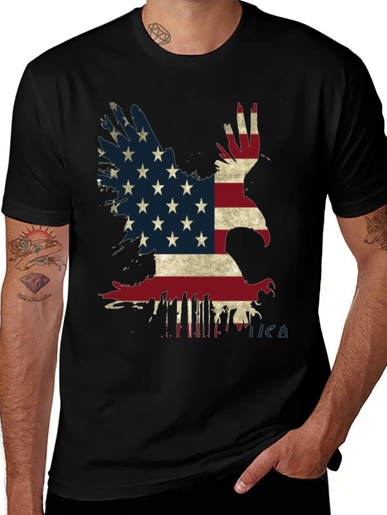 Variant 6 of American Eagle Flag Graphic T-Shirt