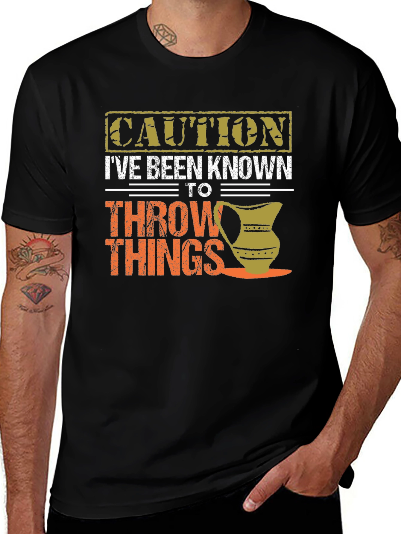 Variant 20 of Caution Throw Things T-Shirt - Funny Potter Gift