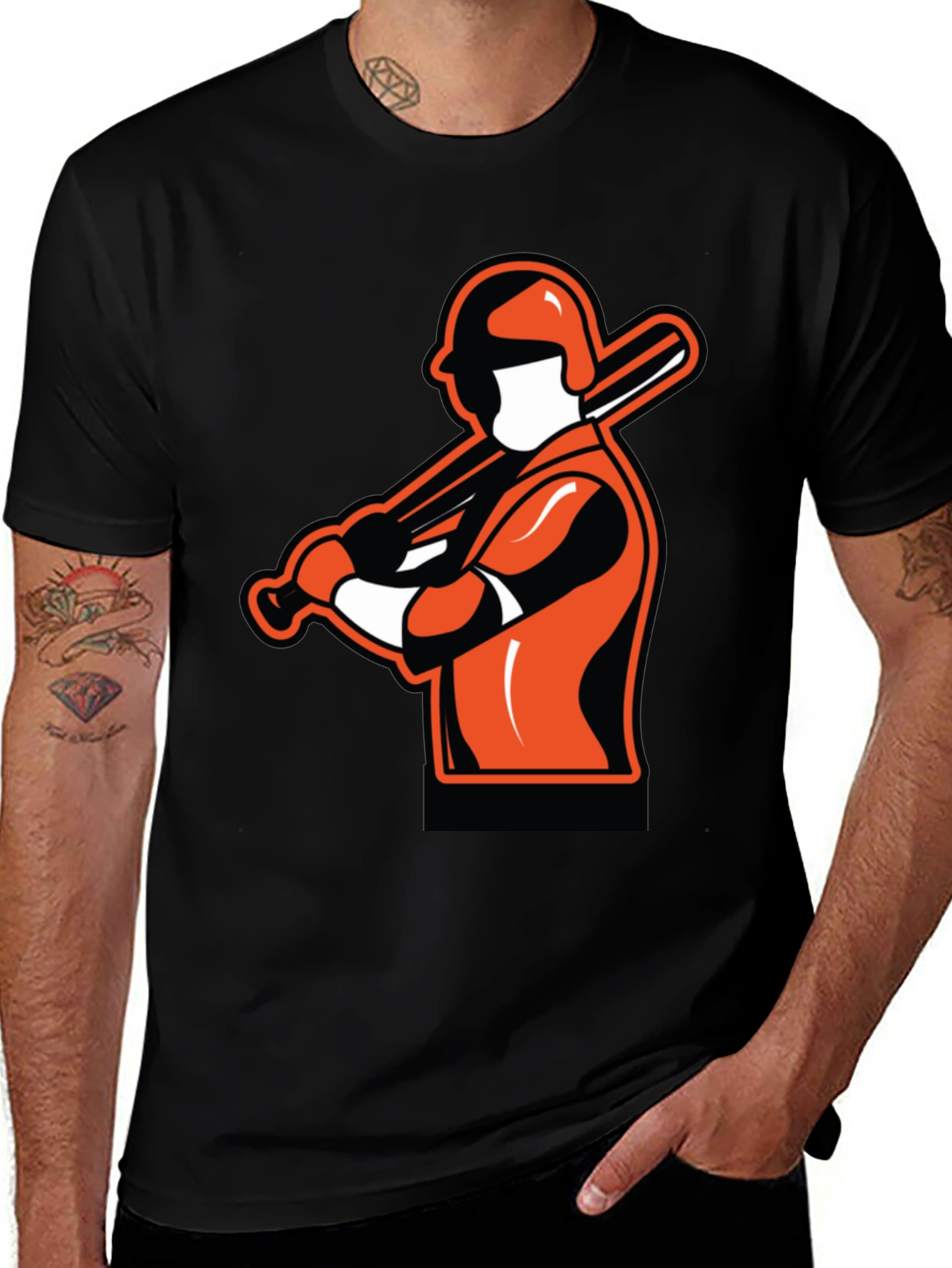 Variant 20 of Baseball Player Graphic T-Shirt