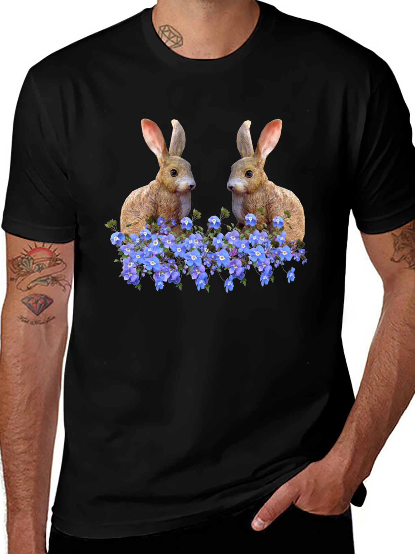 Variant 2 of Bunny Flower T-Shirt