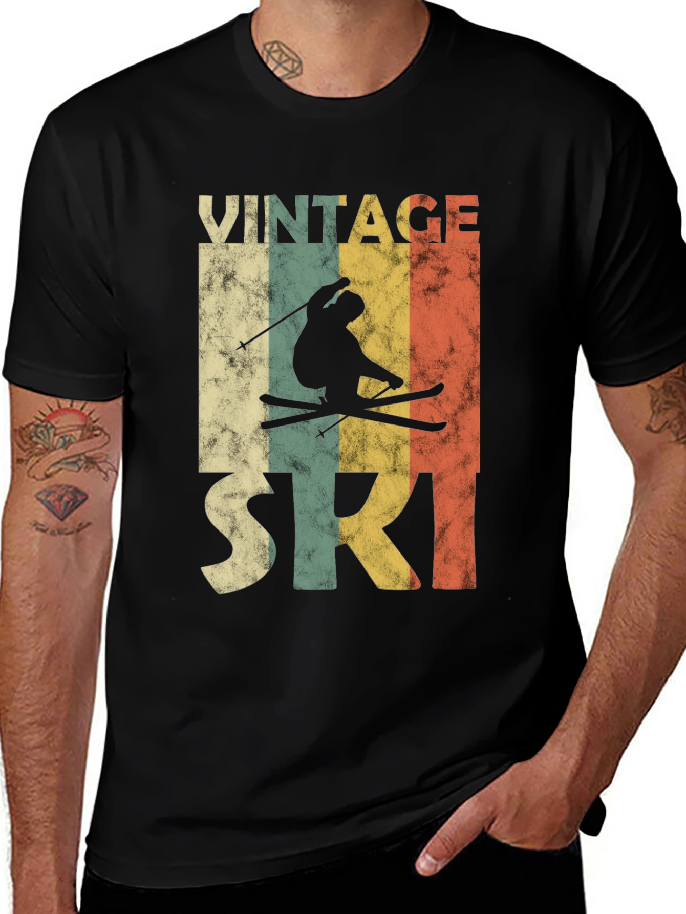 Variant 13 of Vintage Skiing T-Shirt Retro Style Graphic Tee