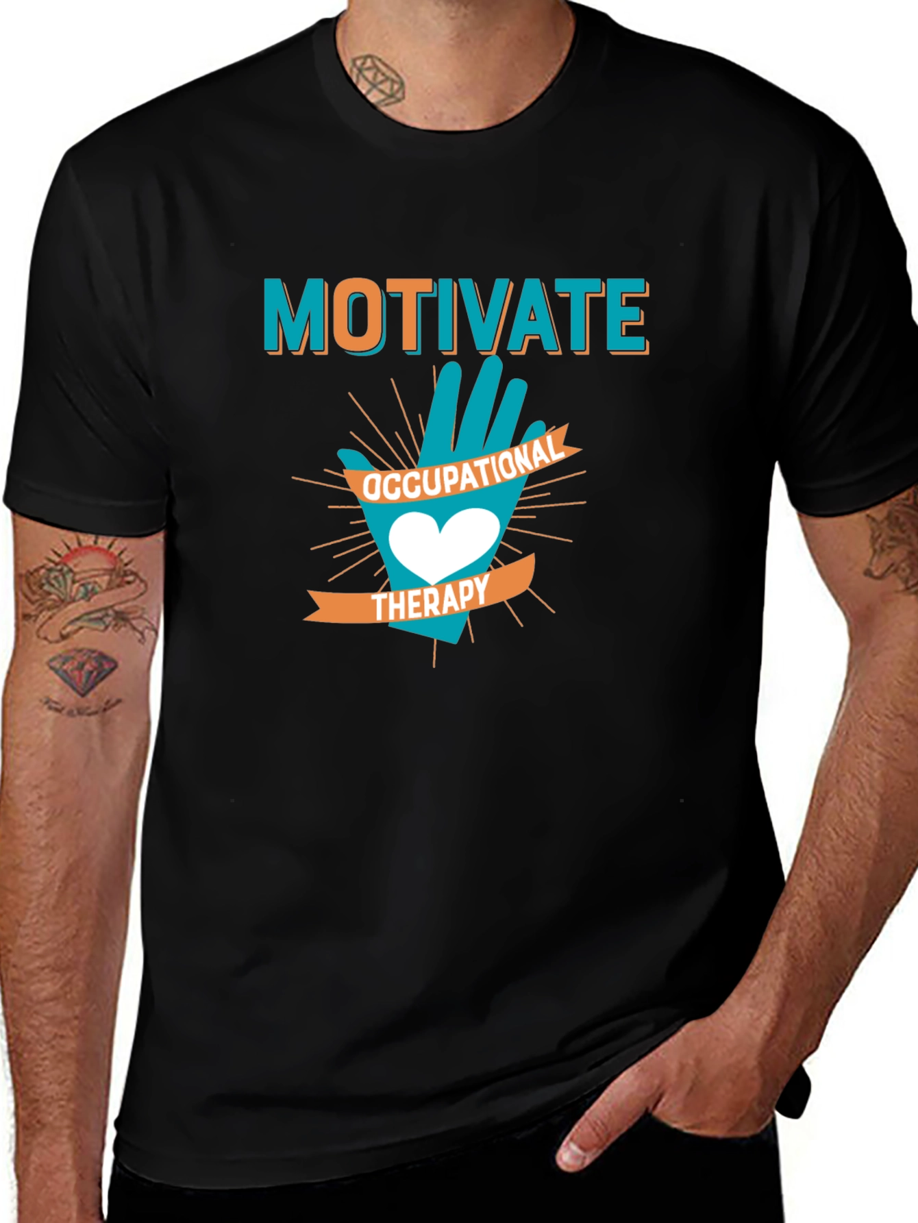 Variant 4 of Motivate Occupational Therapy Graphic T-Shirt