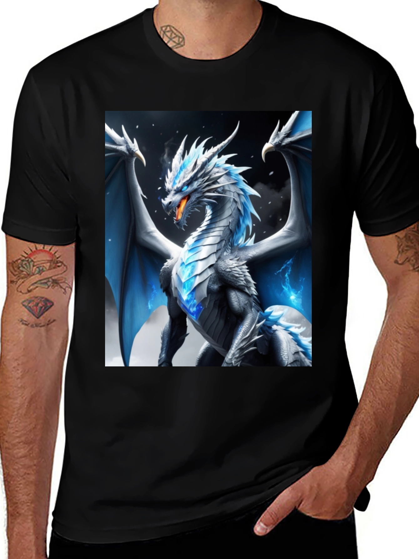 Variant 18 of Dragon Graphic Tee - Fantasy Creature Design