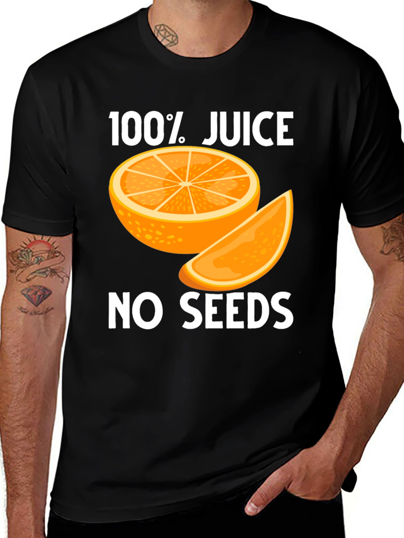 Variant 15 of 100% Juice No Seeds Black T-Shirt