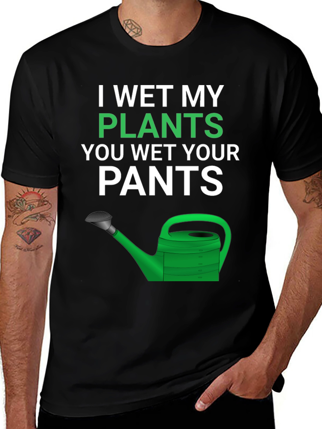 Variant 20 of Funny Gardening T-Shirt - I Wet My Plants