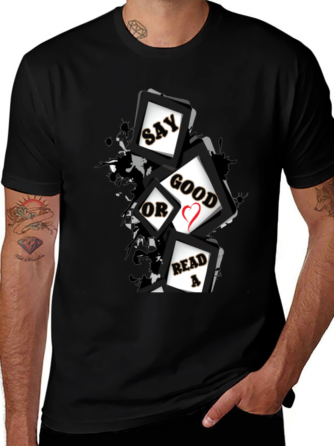 Variant 17 of Say Good Or Read A Tee