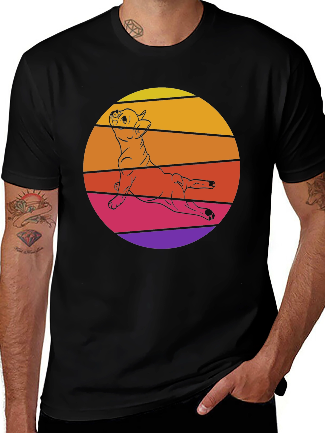 Variant 26 of Retro Dog Graphic T-Shirt - Cool Pet Lover Tee