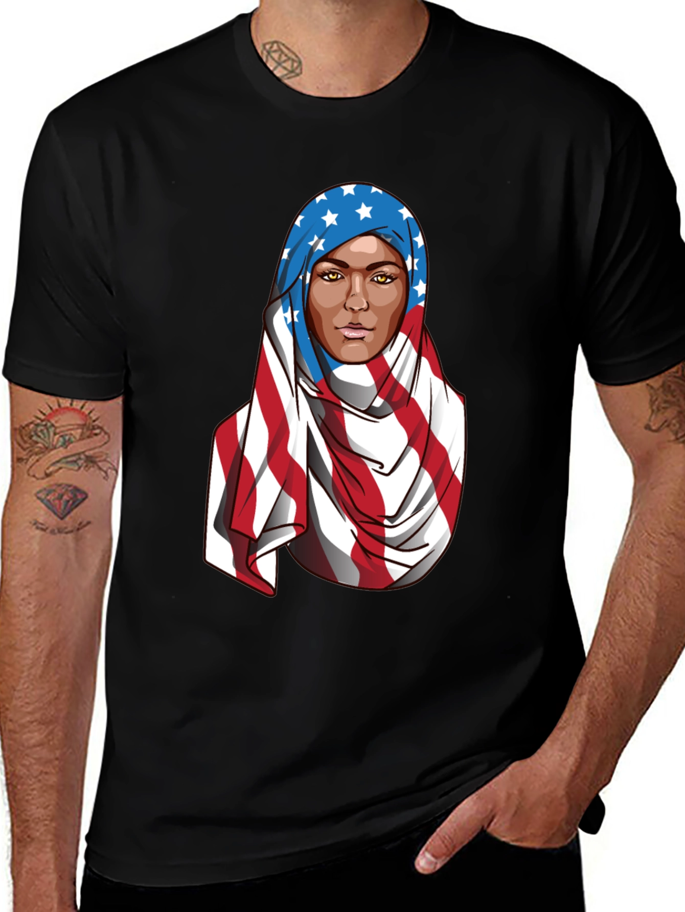 Variant 30 of American Hijab T-Shirt