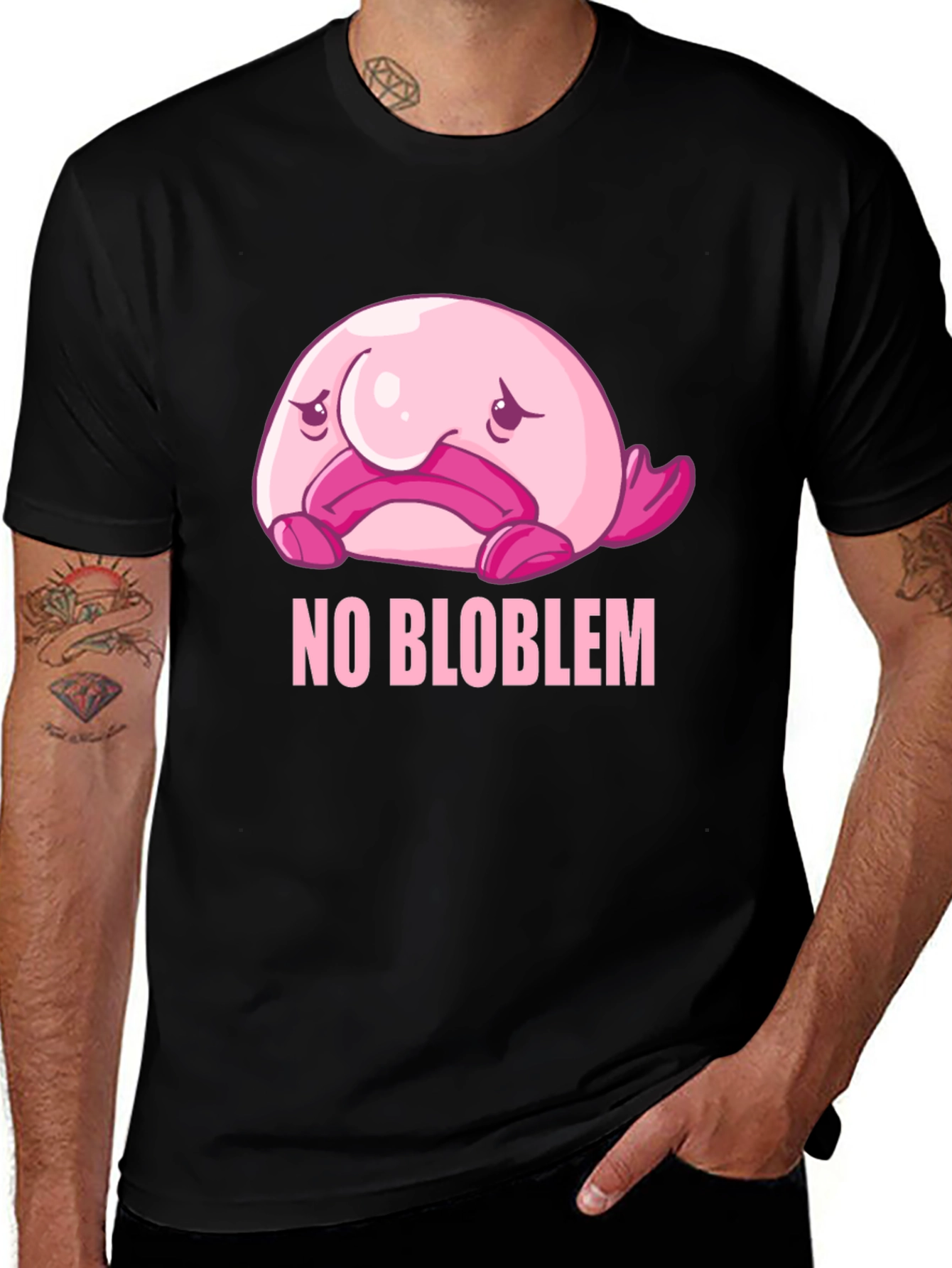 Variant 11 of No Blob-lem T-Shirt - Funny Blobfish Graphic Tee
