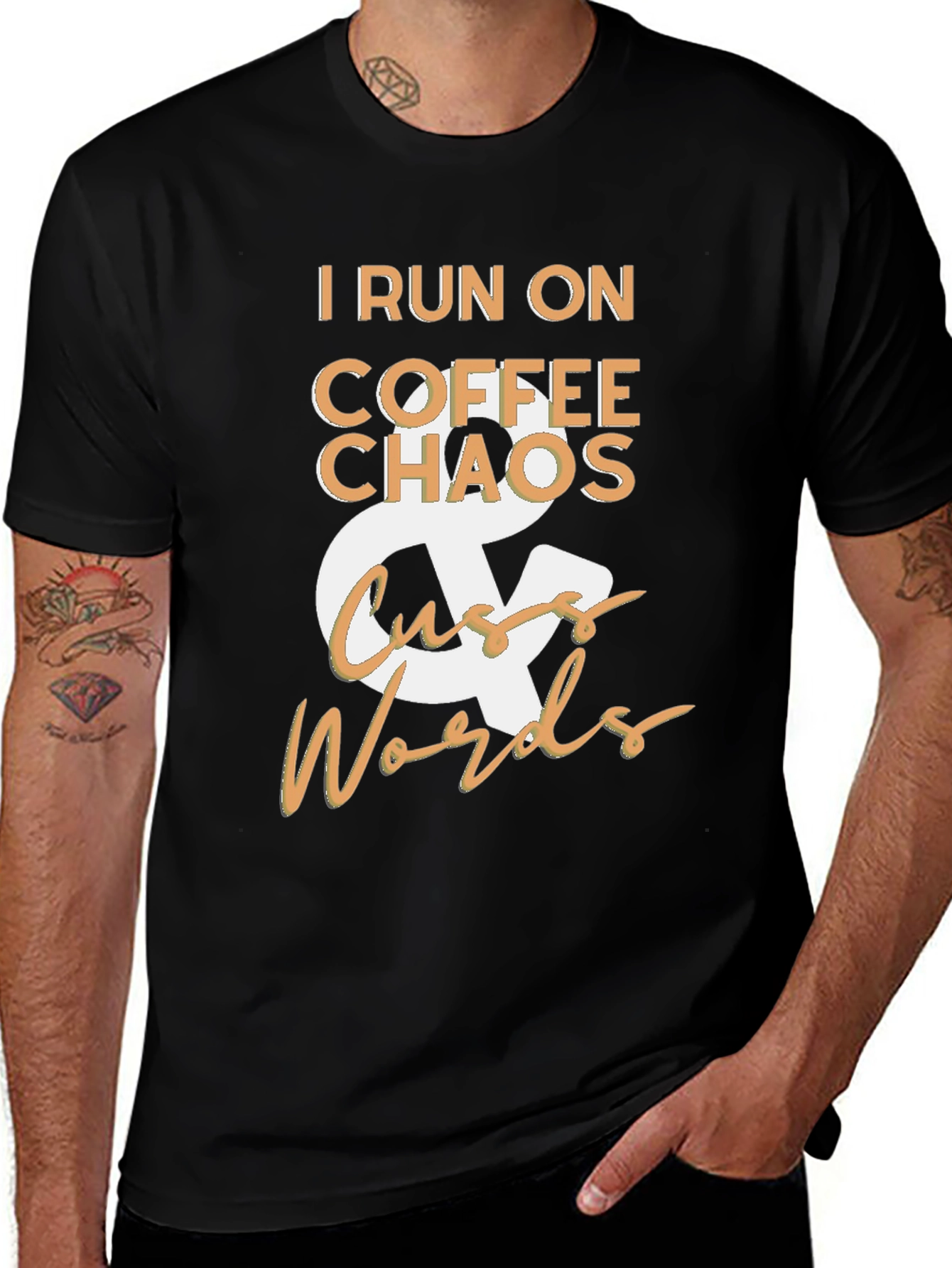 Variant 8 of Coffee Chaos & Cuss Words Graphic Tee