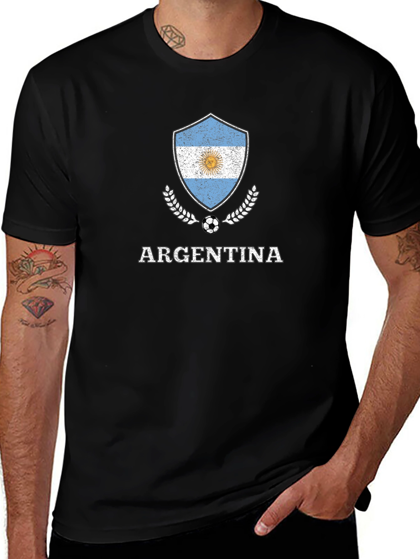Variant 25 of Argentina Soccer Graphic T-Shirt