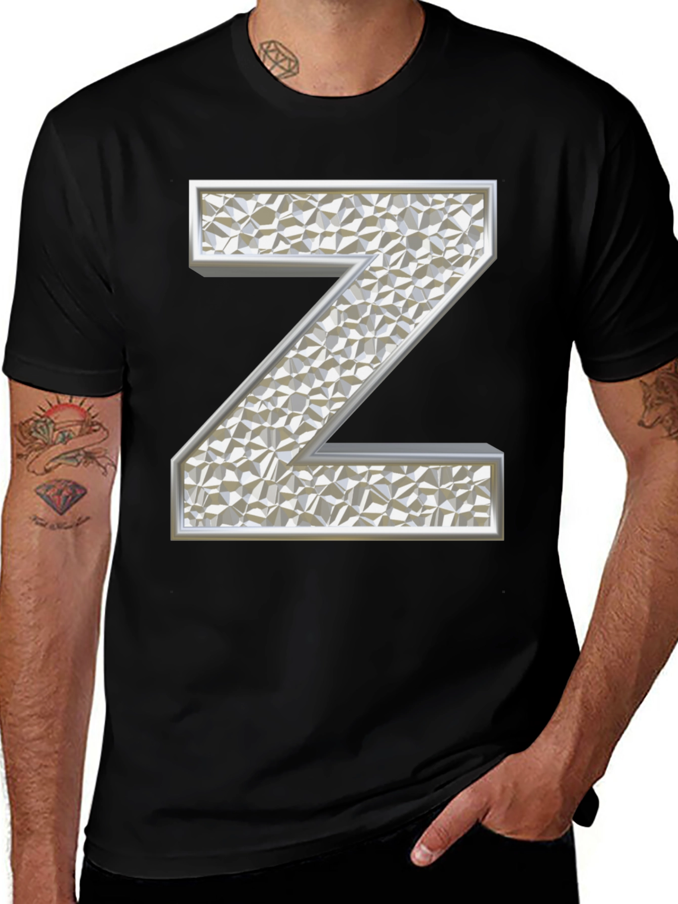 Variant 21 of Abstract Letter Z Graphic T-Shirt