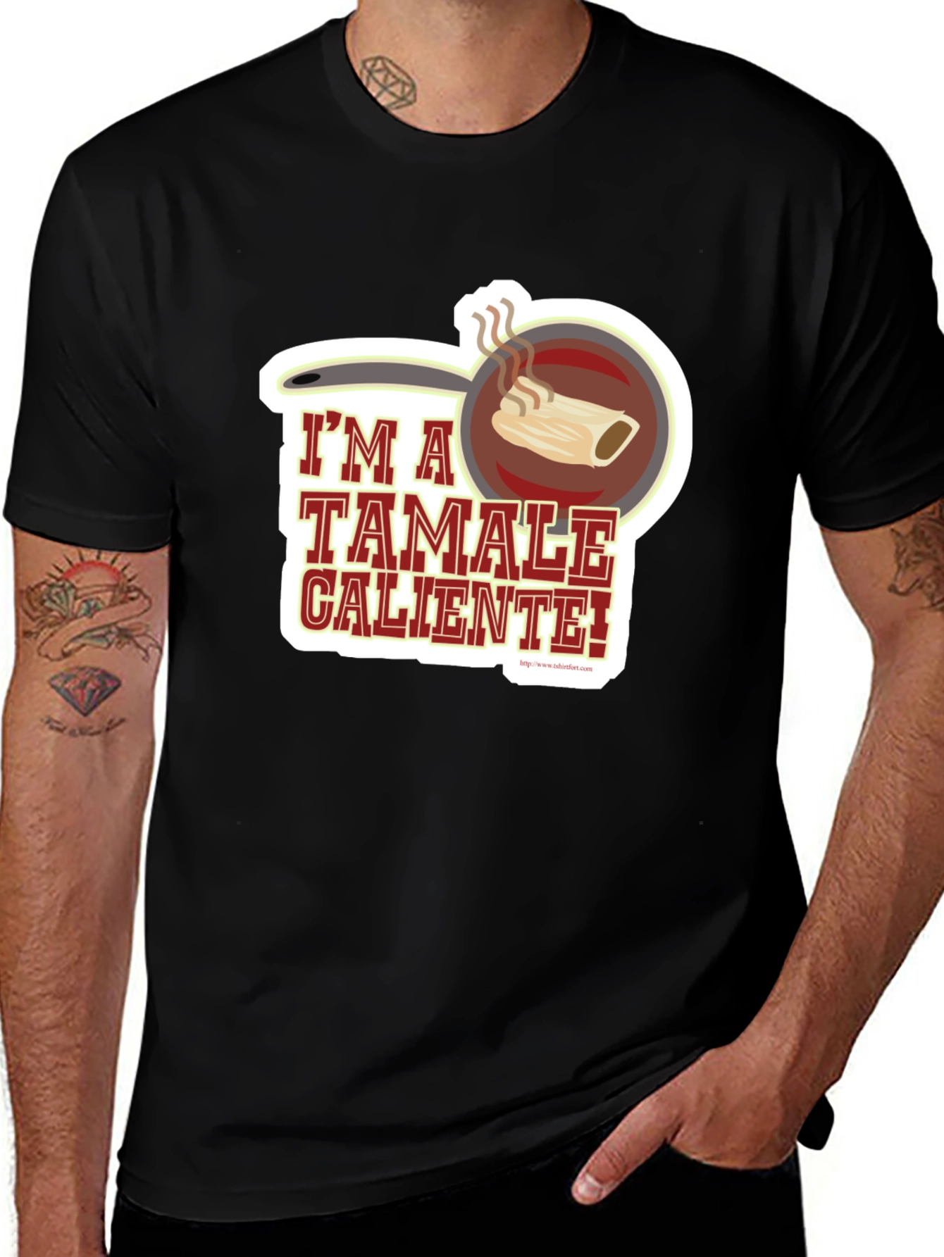 Variant 13 of I'm a Tamale Caliente! T-Shirt - Funny Foodie Tee