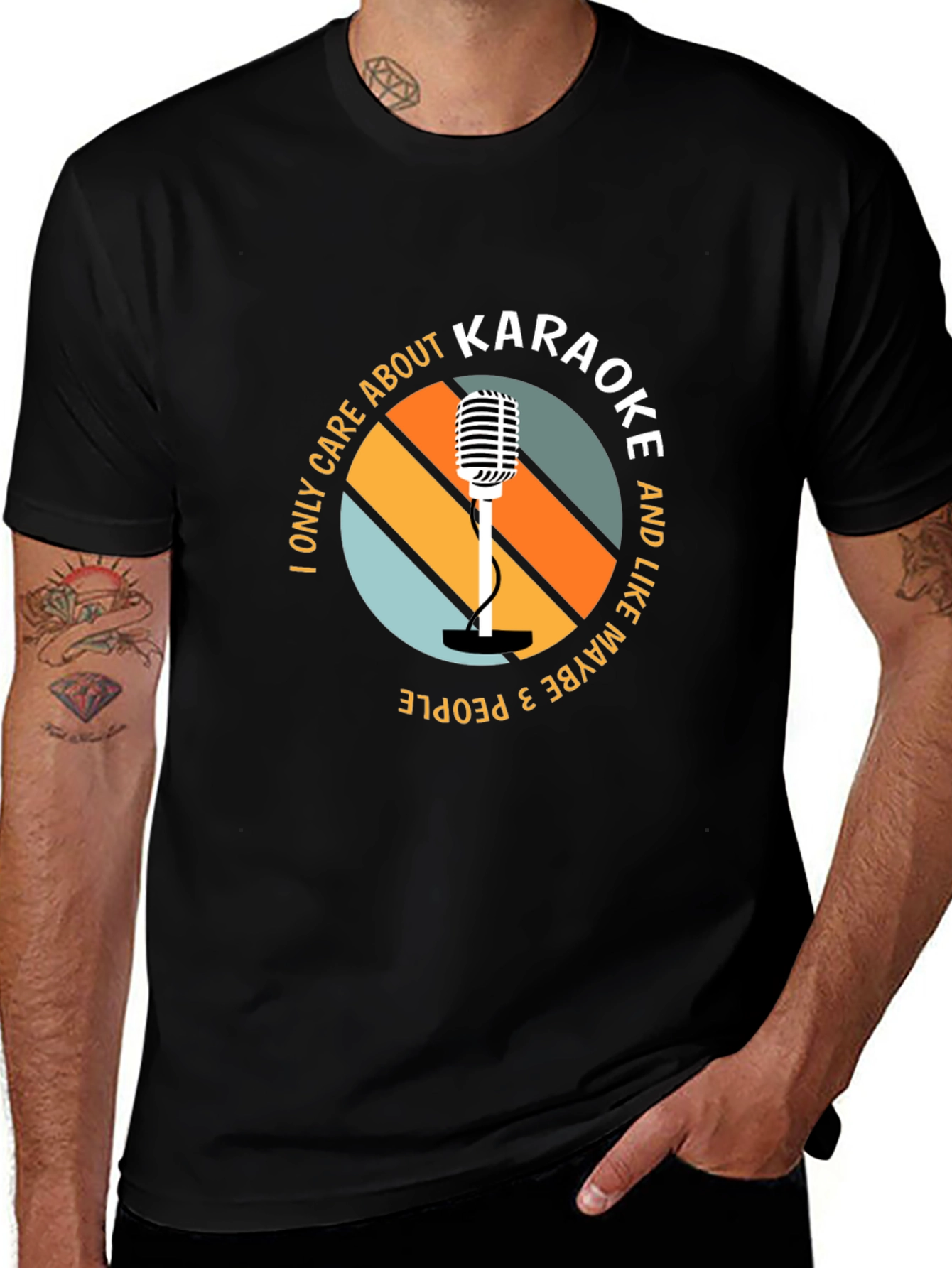 Variant 16 of Karaoke Lover T-Shirt - I Only Care About Karaoke