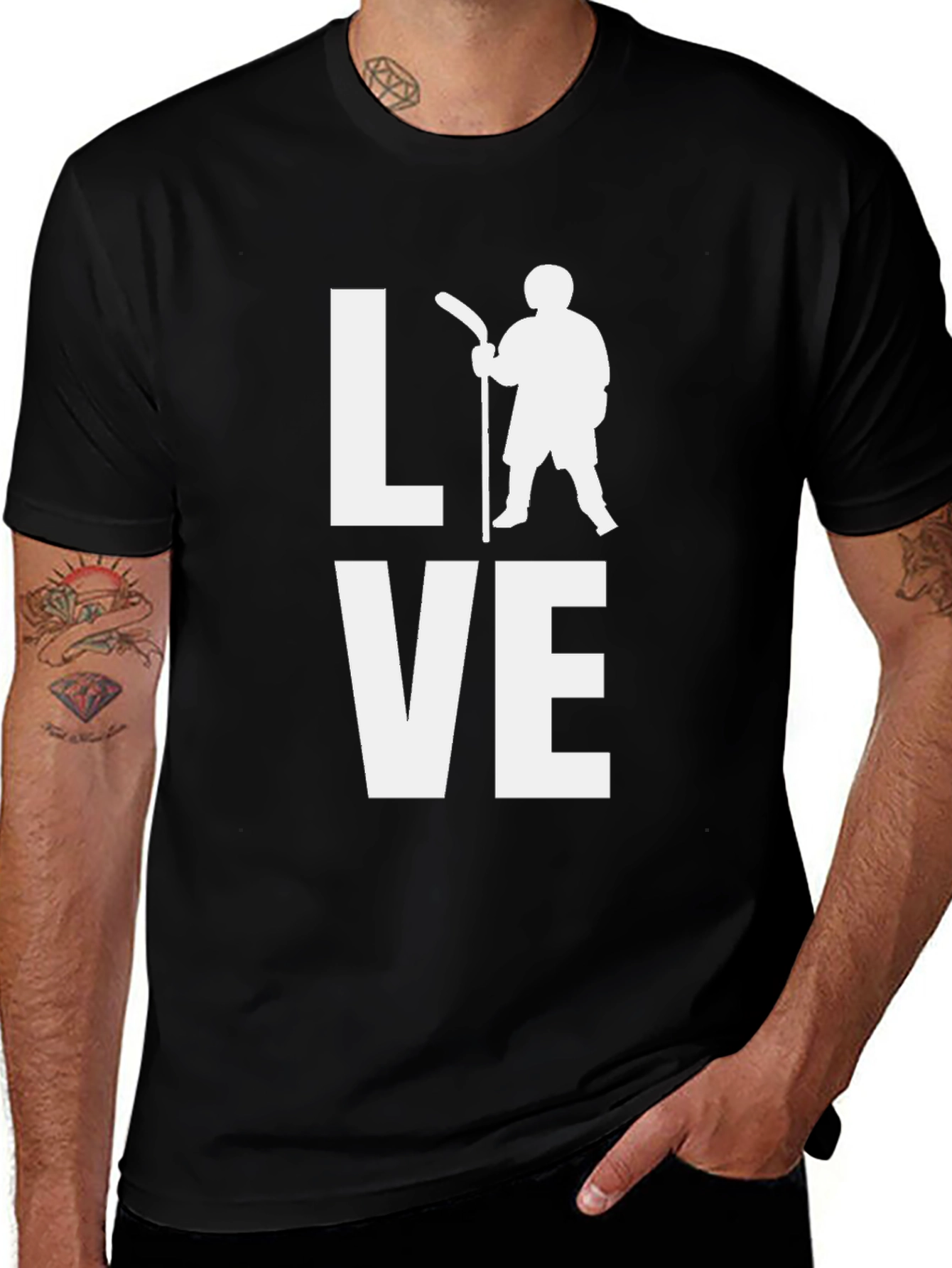 Variant 12 of Hockey LOVE Graphic T-Shirt - Sporty Style