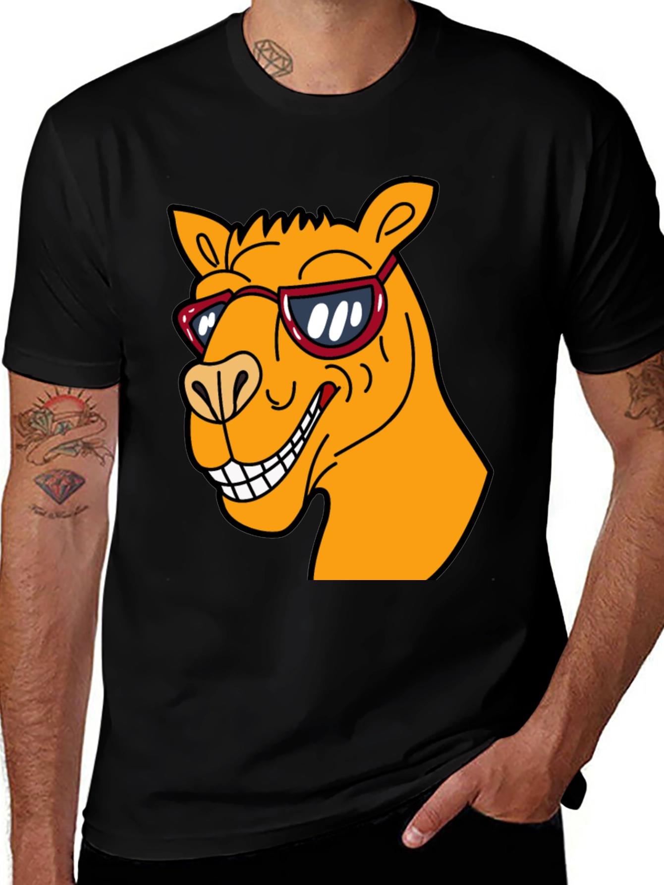 Variant 25 of Cool Camel T-Shirt - Fun Graphic Tee