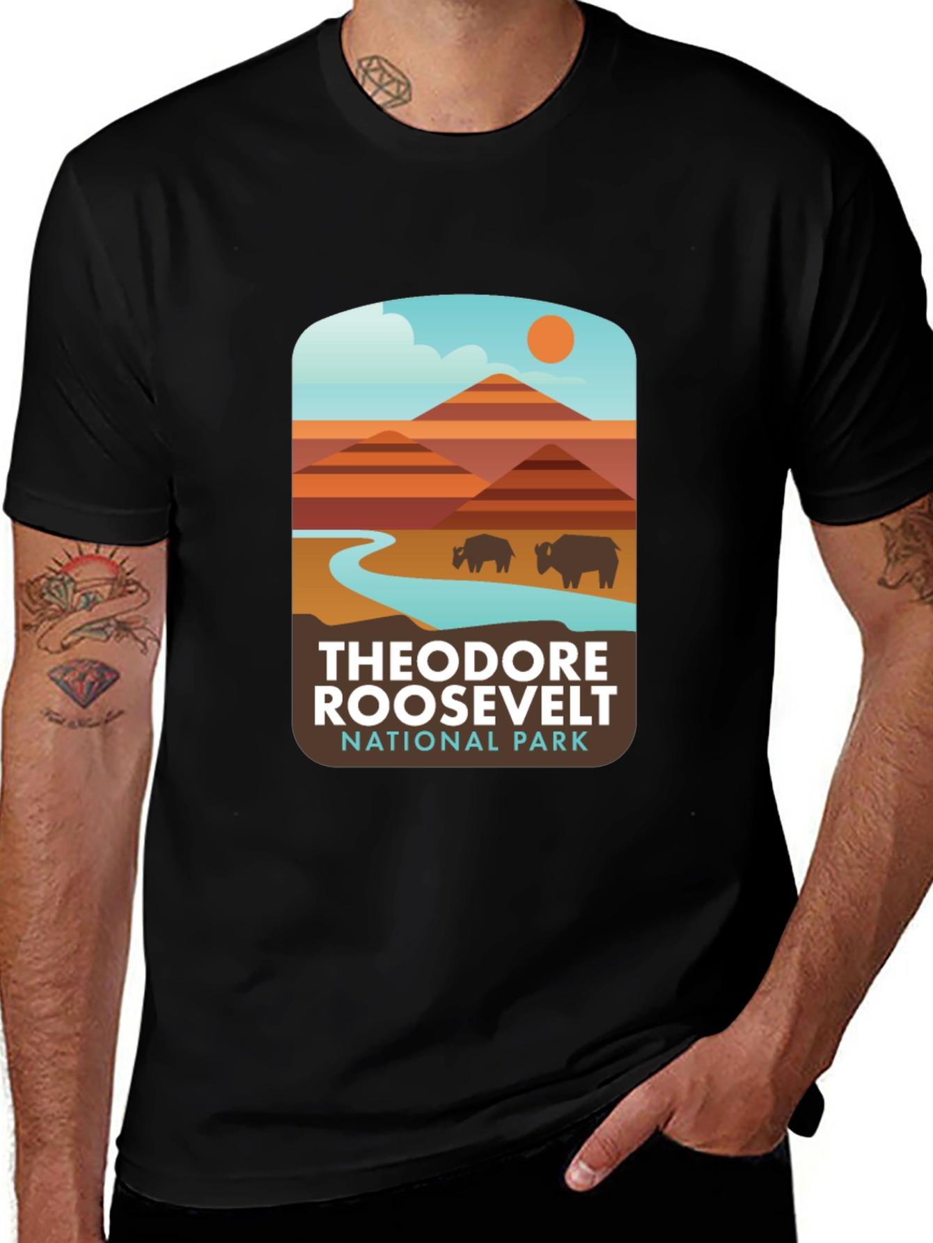 Variant 7 of Theodore Roosevelt National Park Graphic T-Shirt