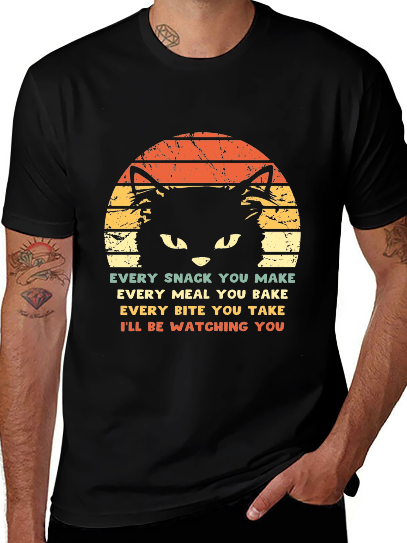 Variant 25 of Cat I'll Be Watching You T-Shirt