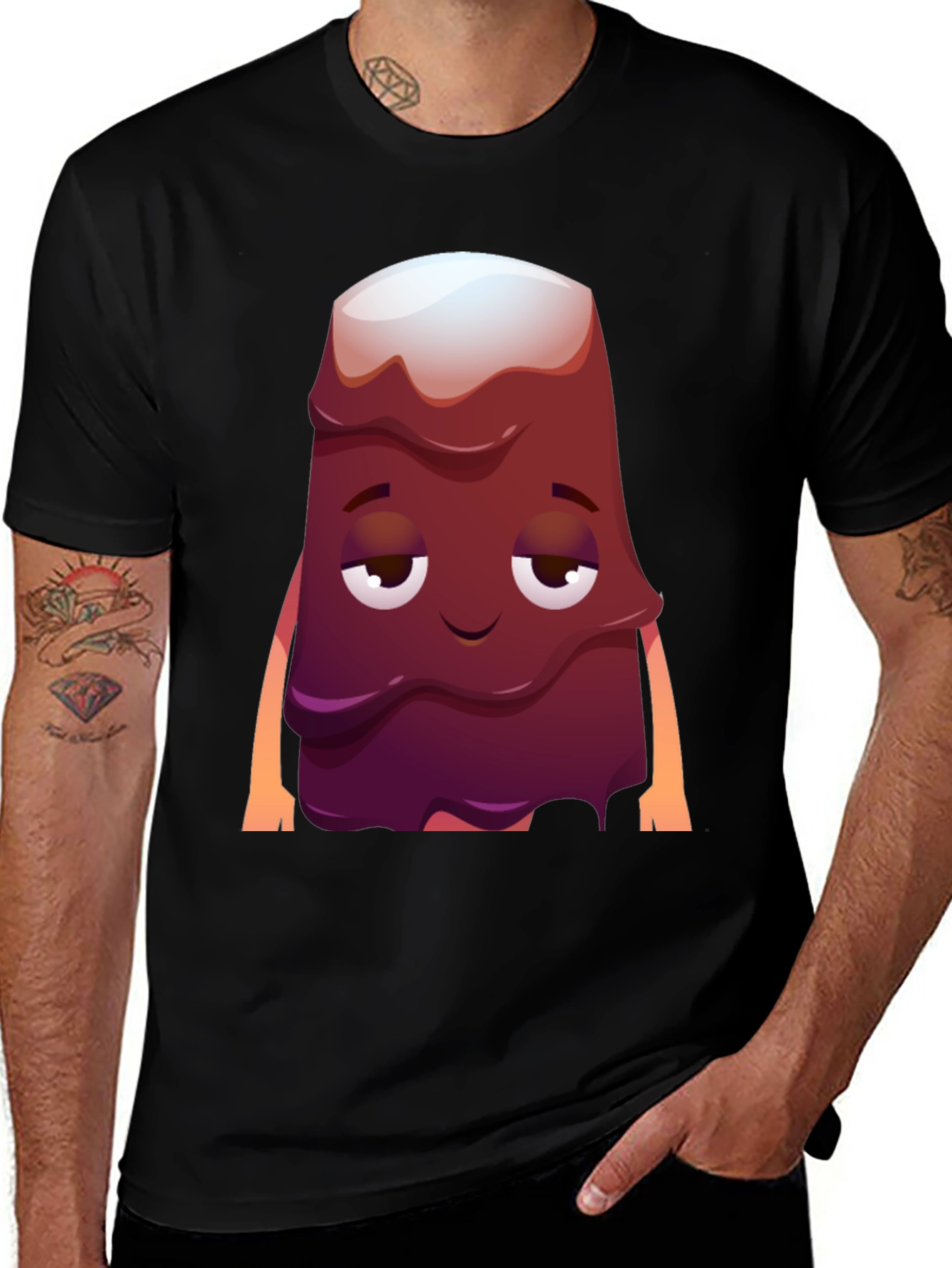 Variant 2 of Cartoon Dessert T-Shirt - Novelty Graphic Tee