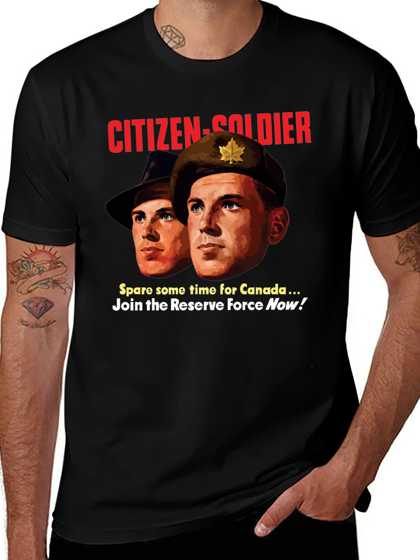 Variant 13 of Citizen Soldier T-Shirt - Canada Reserve Force Tee