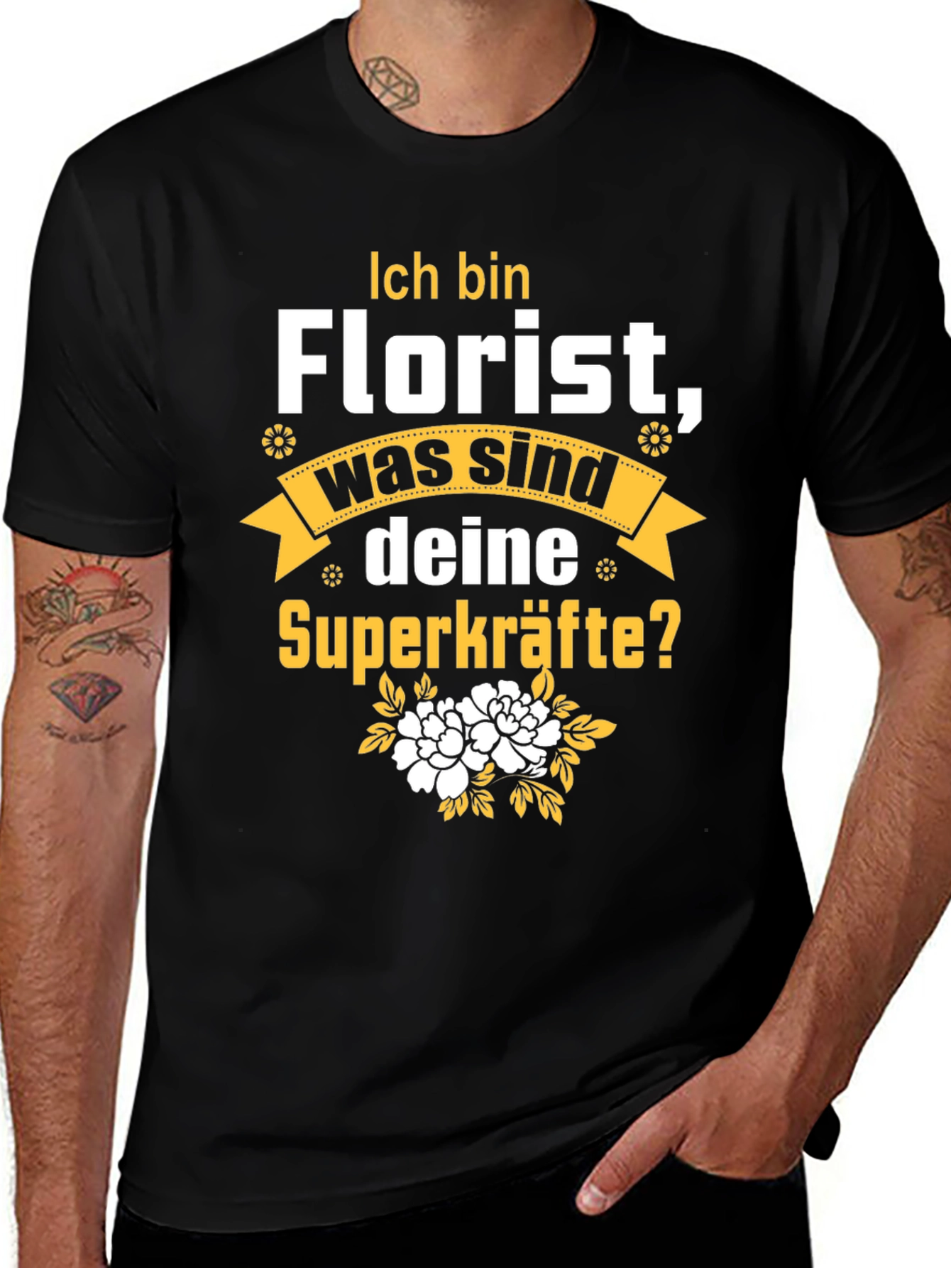 Variant 13 of Florist Superpower Graphic Tee - Unisex