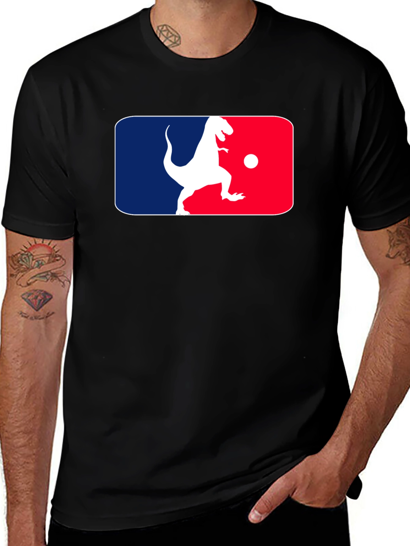 Variant 2 of Dino Baseball T-Shirt