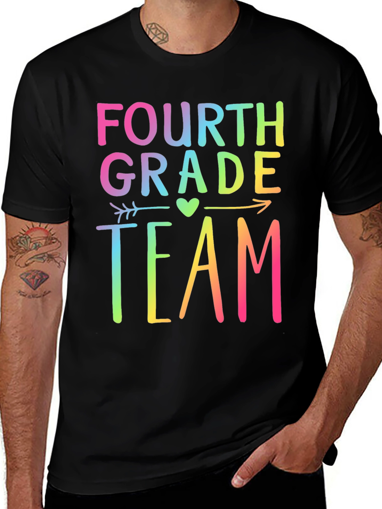 Fourth Grade Team Rainbow T-Shirt