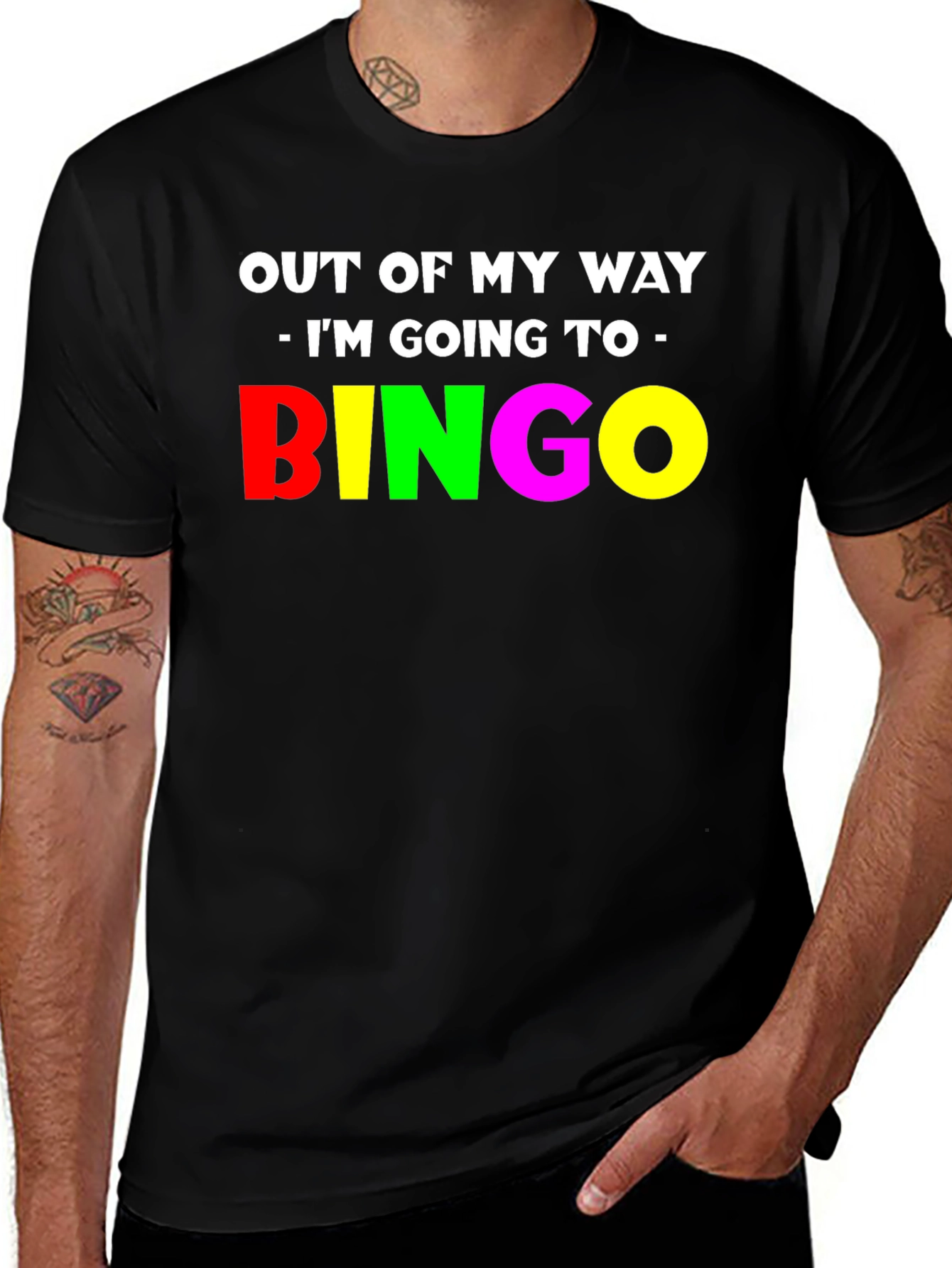 Variant 6 of Funny Bingo T-Shirt - Out Of My Way!