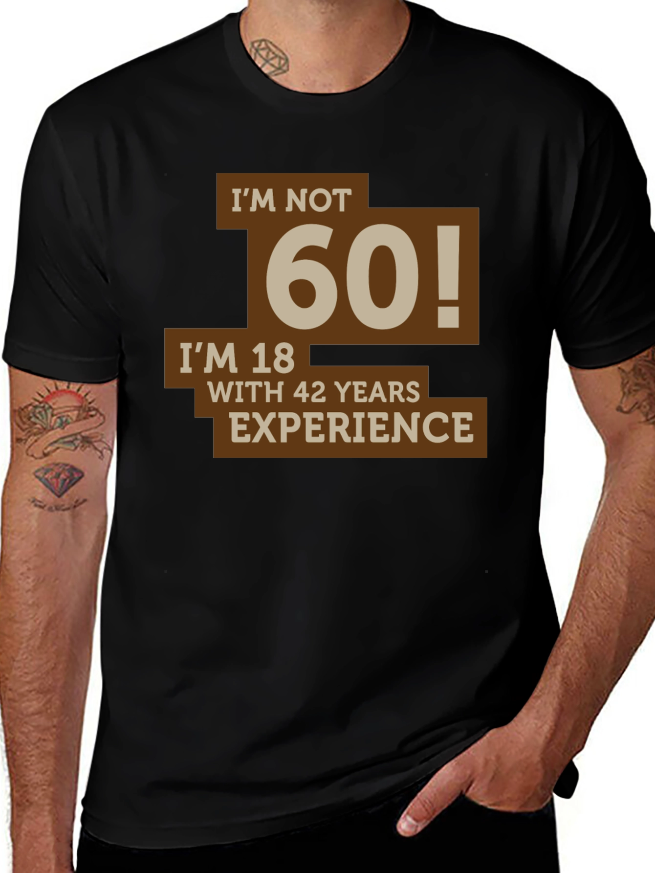 Variant 17 of Funny I'm Not 60 Men's T-Shirt
