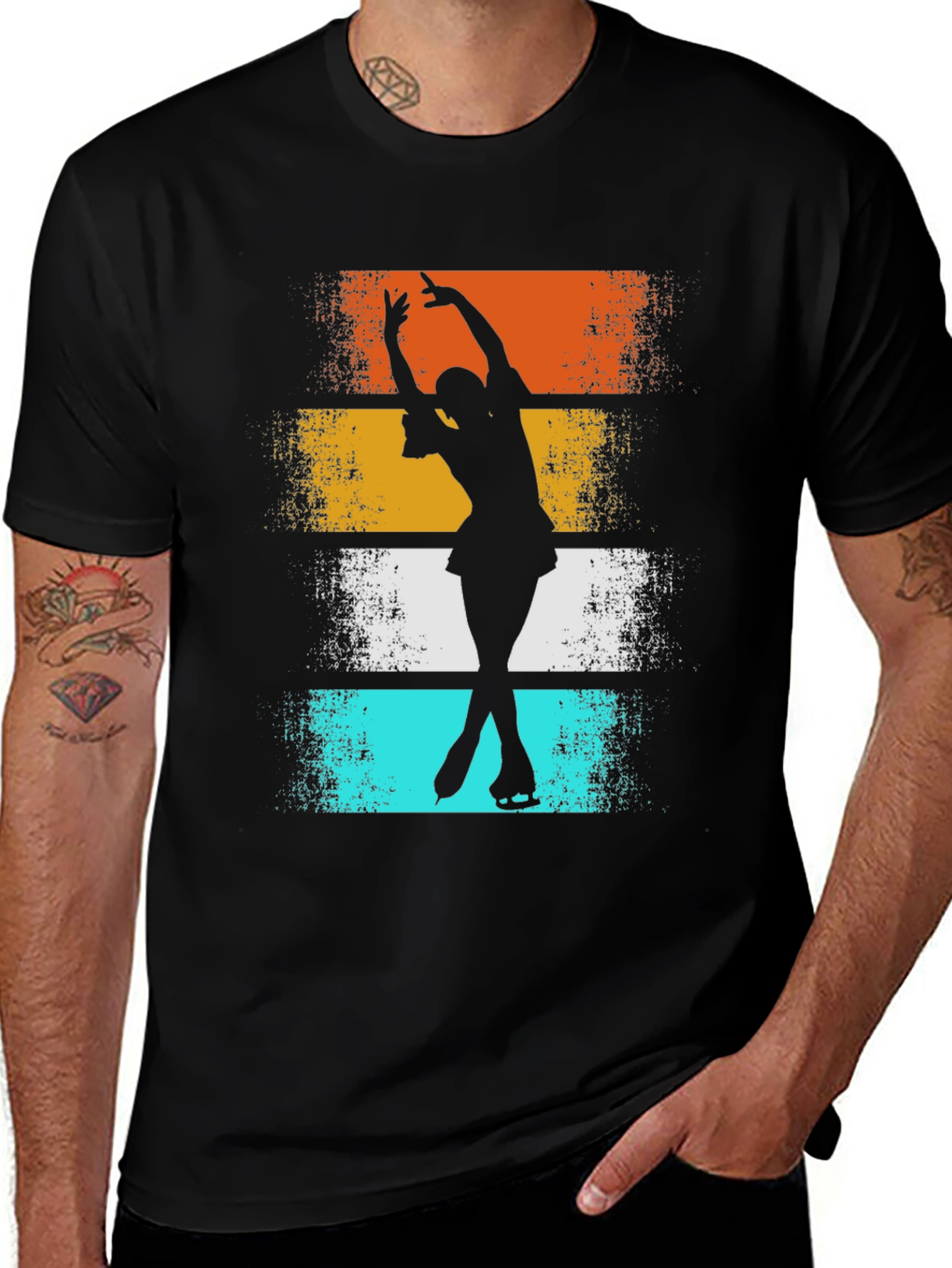 Variant 16 of Figure Skating Retro T-Shirt