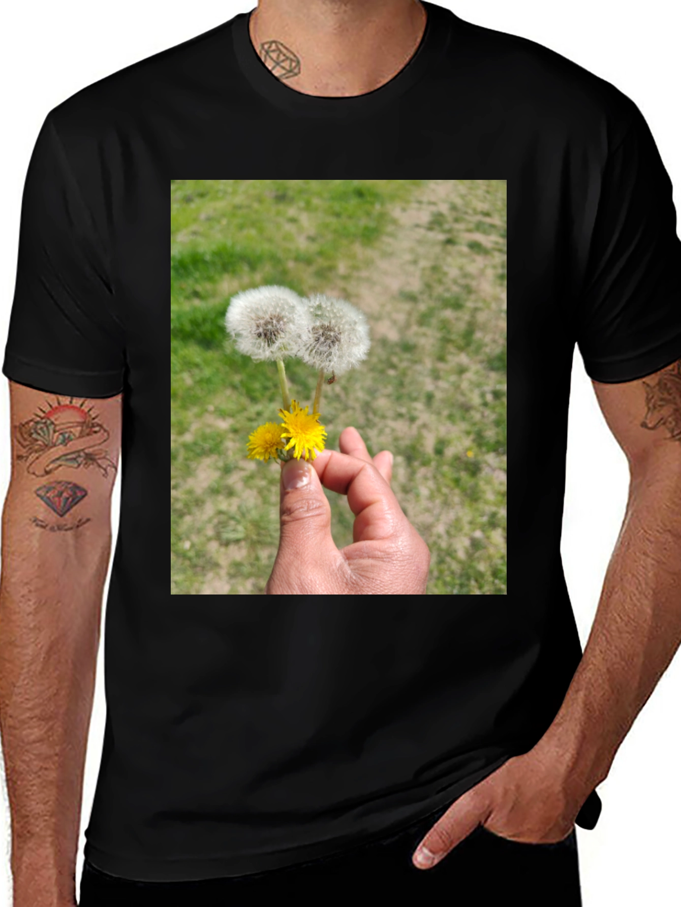 Variant 21 of Dandelion Graphic Tee - Nature Lover Shirt