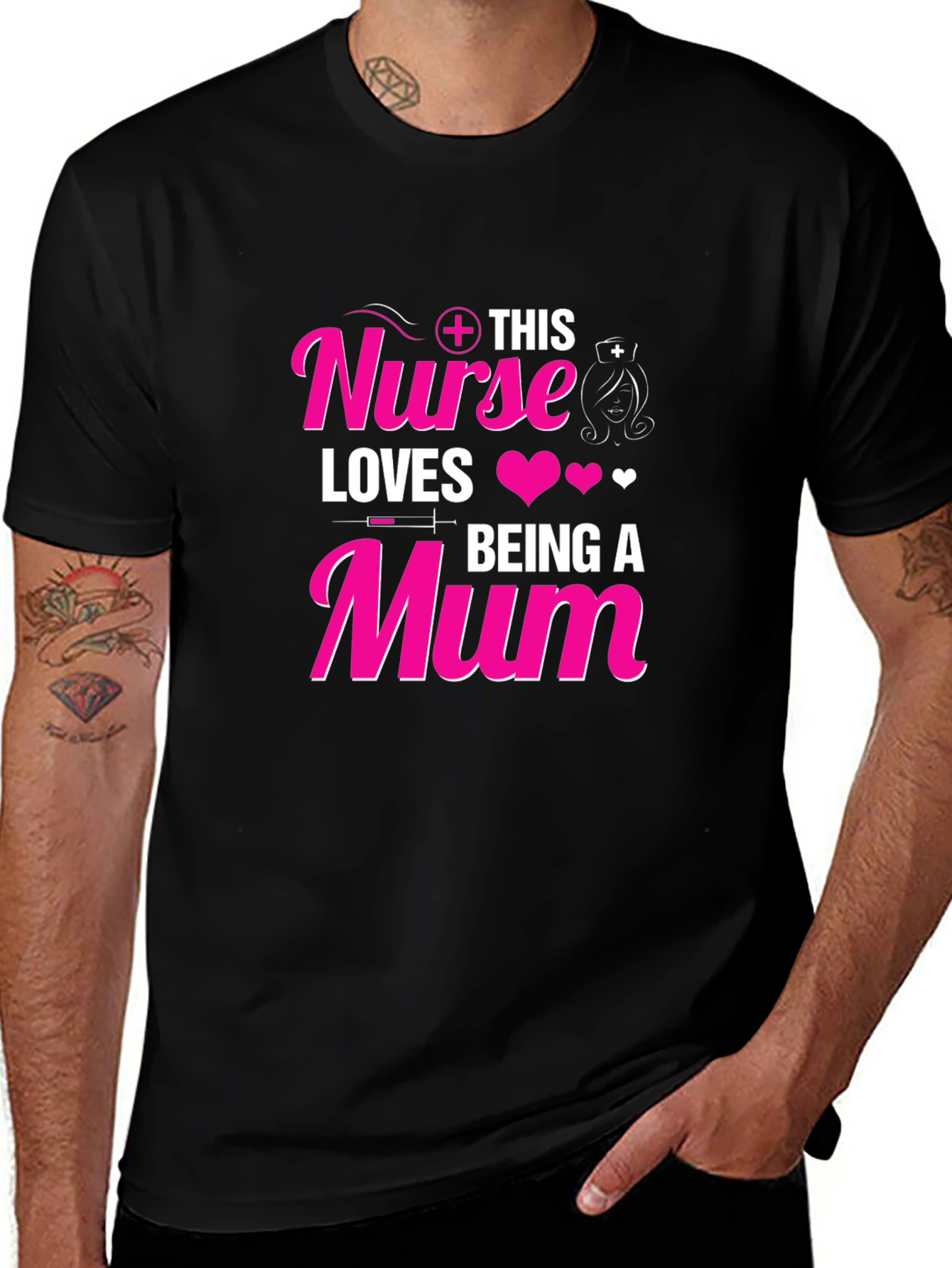 Nurse Mum Graphic T-Shirt