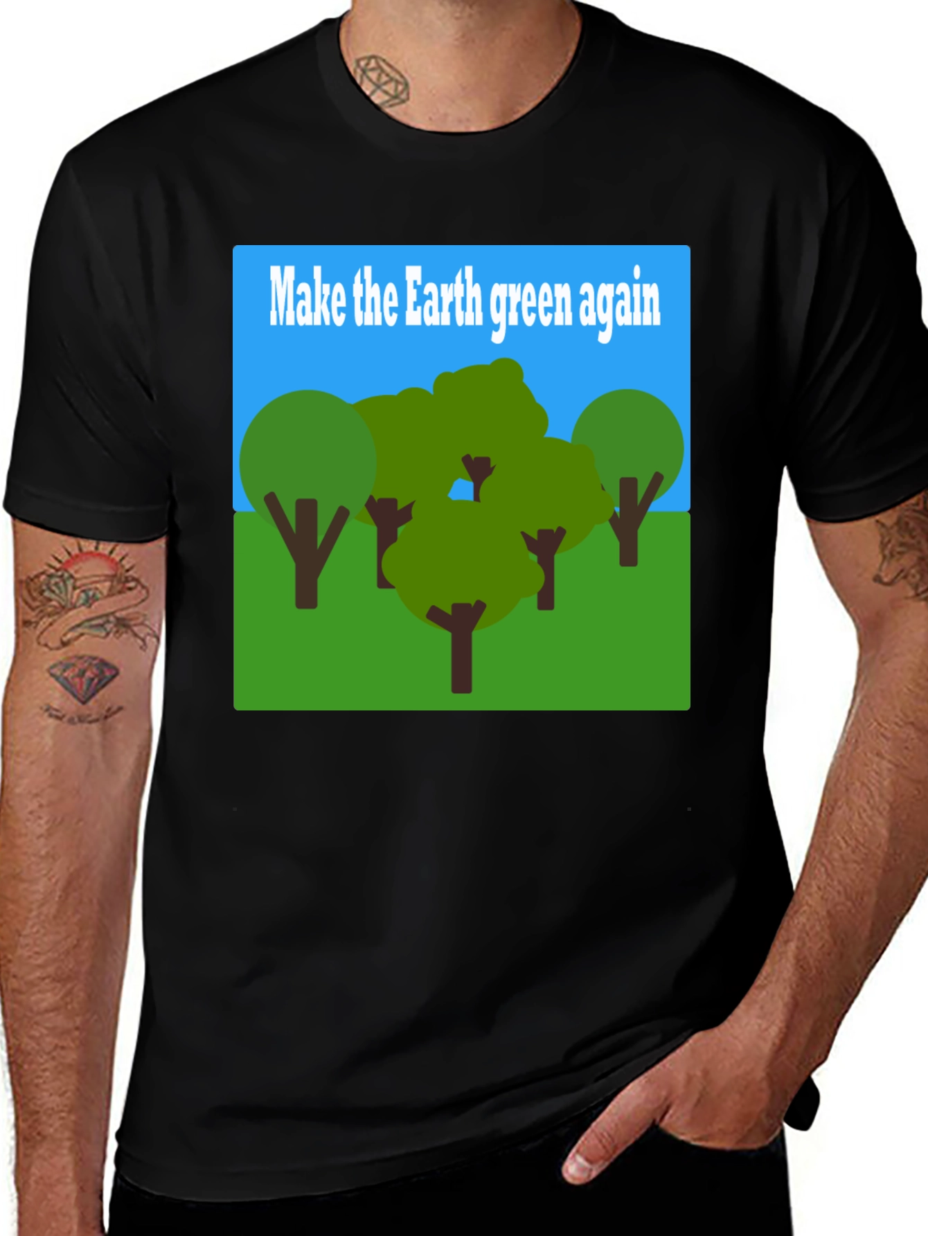 Earth Green Again Graphic T-Shirt - Environmental Tee